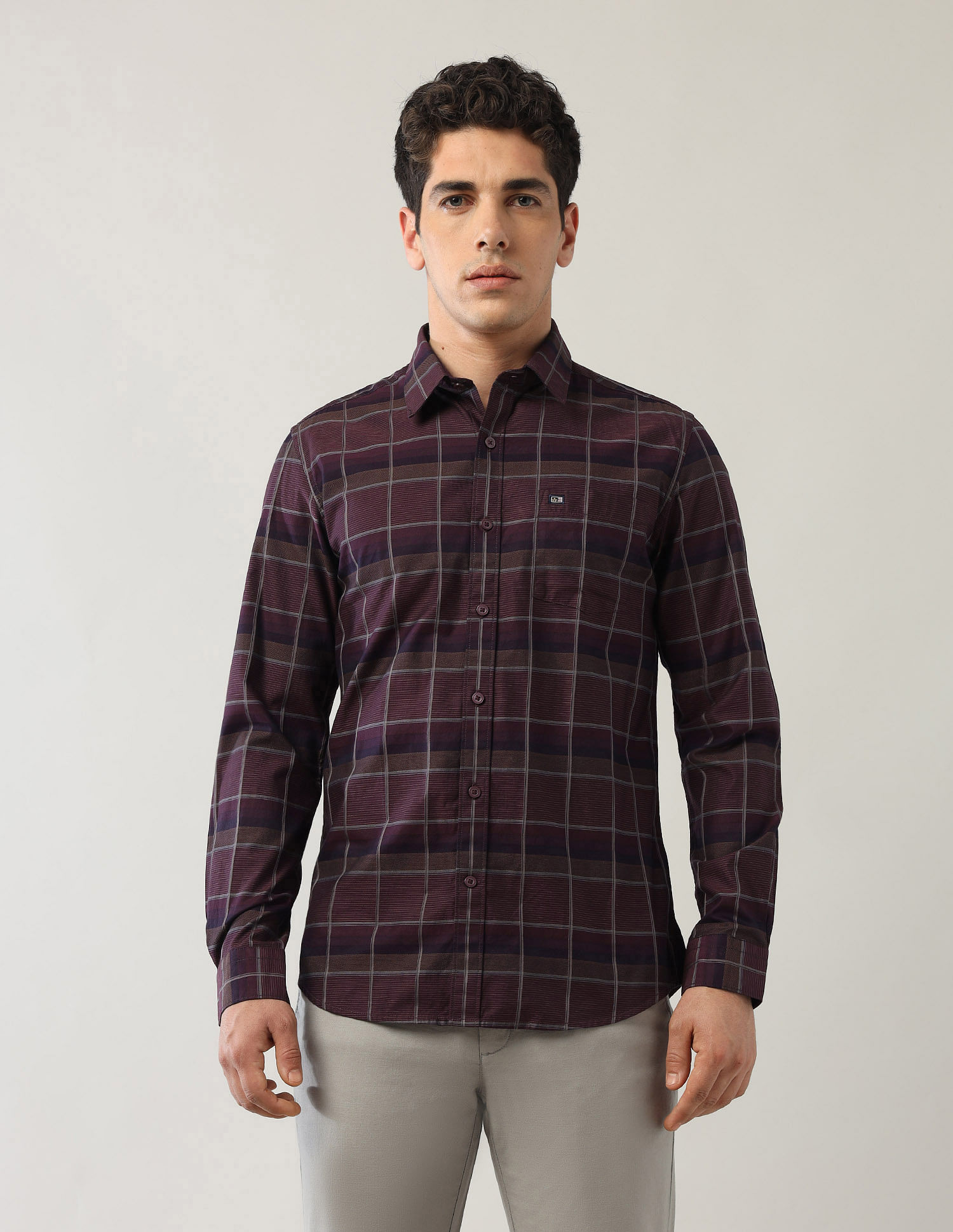 Arrow Sport Pure Cotton Slim Fit Shirt