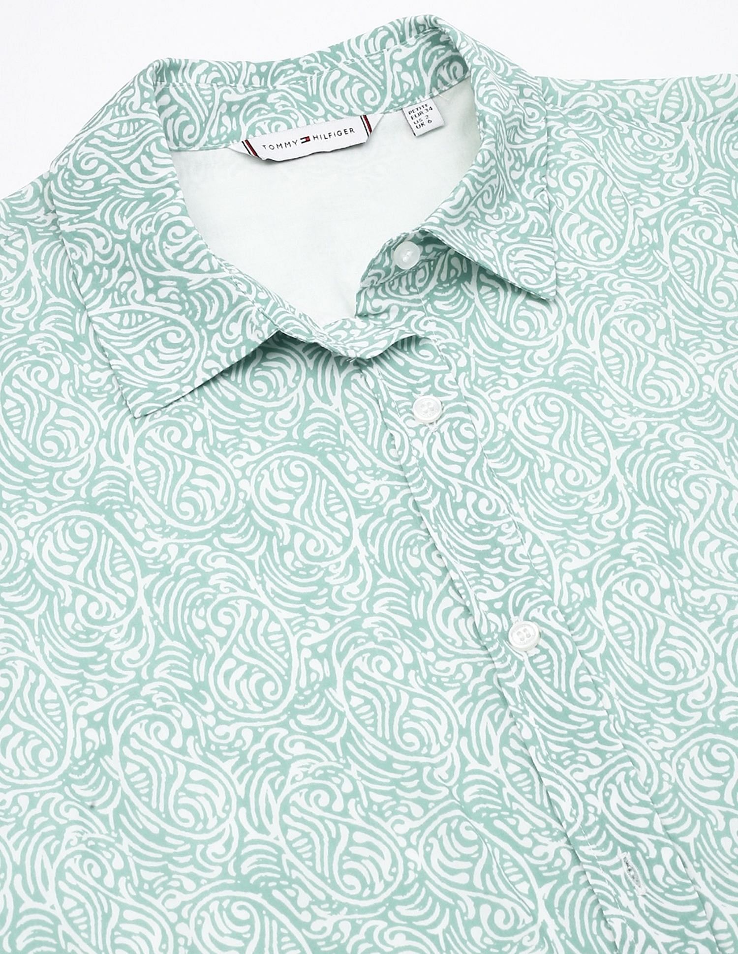 Tommy Hilfiger Cotton Spread Collar A-Line Dress