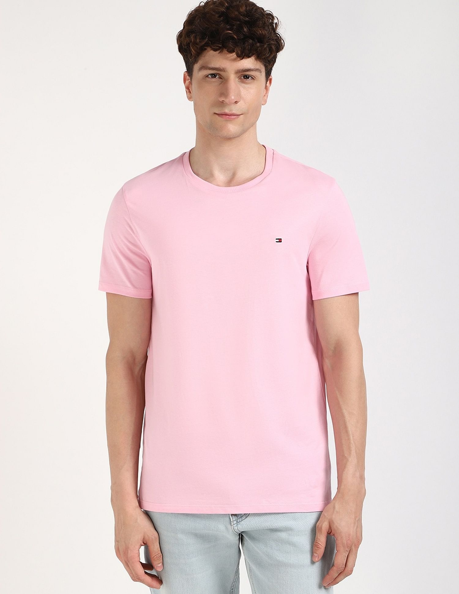 Tommy Hilfiger Solid Regular-Fit Cotton T-Shirt