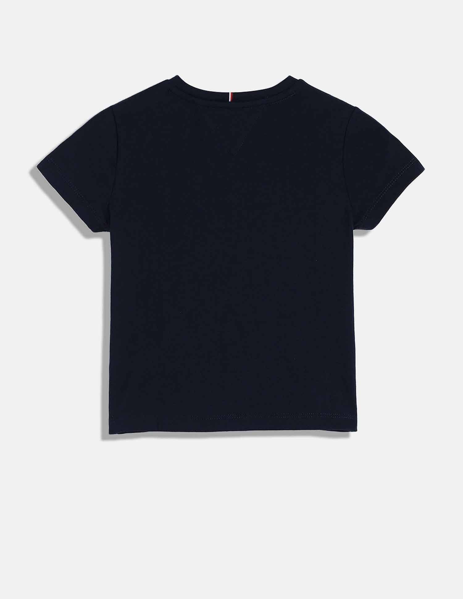 Tommy Hilfiger Kids Girls Logo Regular-Fit Cotton T-Shirt