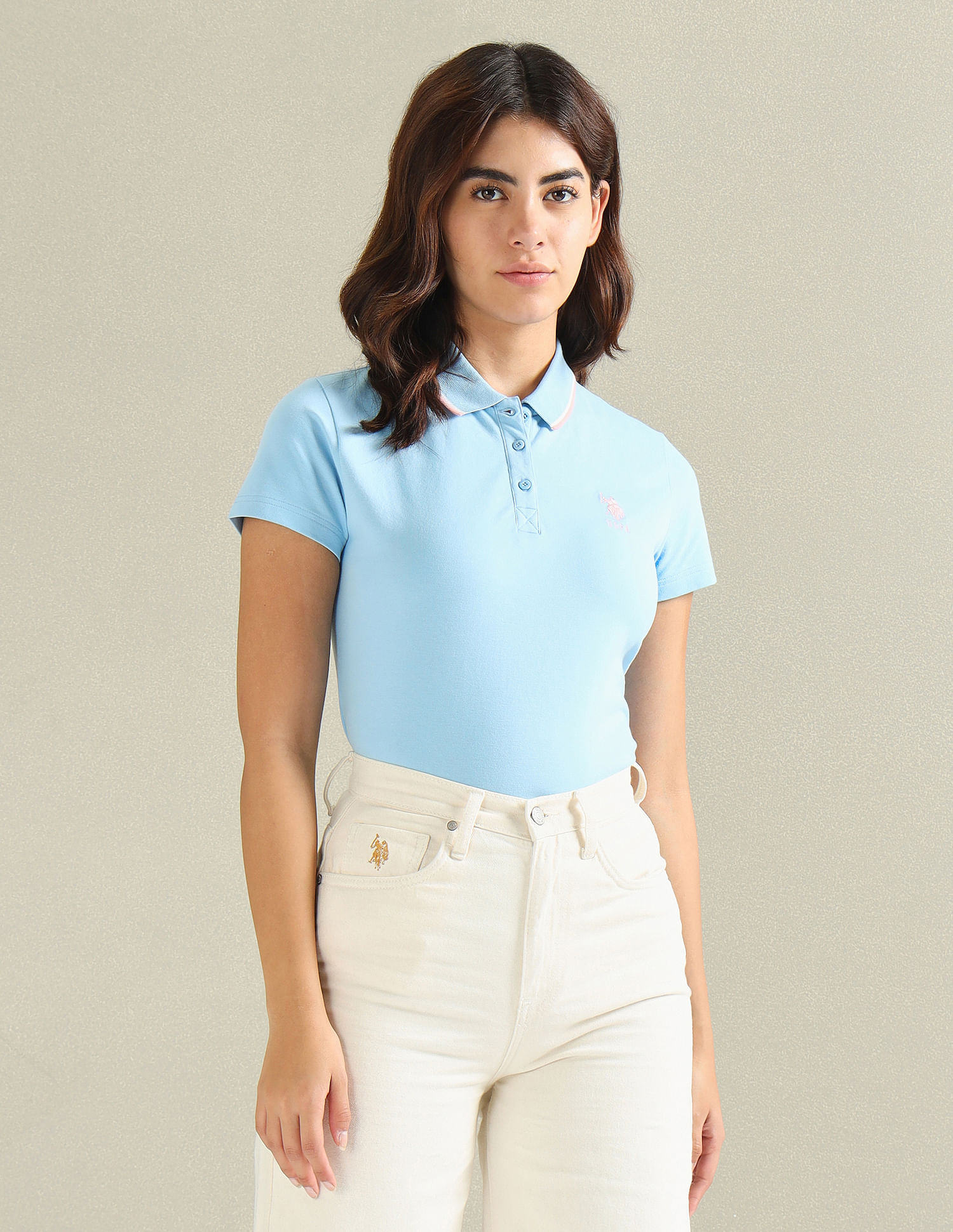 Women's cotton collared shirt hotsell