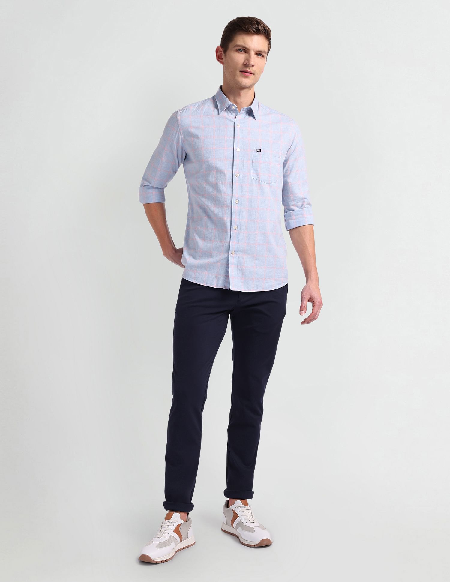 Arrow Sports Manhattan Slim Fit Cotton Shirt