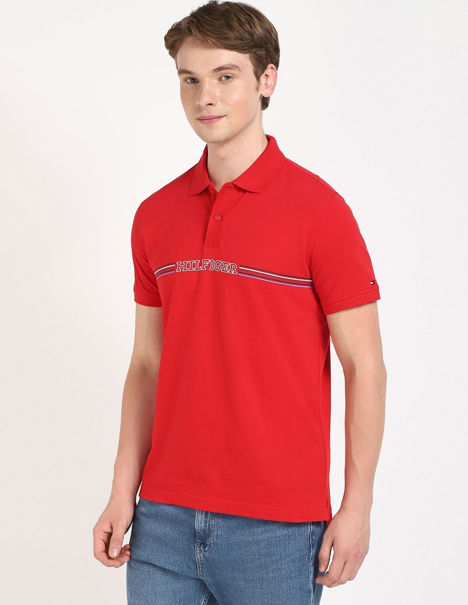 Tommy Hilfiger Logo Regular-Fit Cotton Polo Shirt