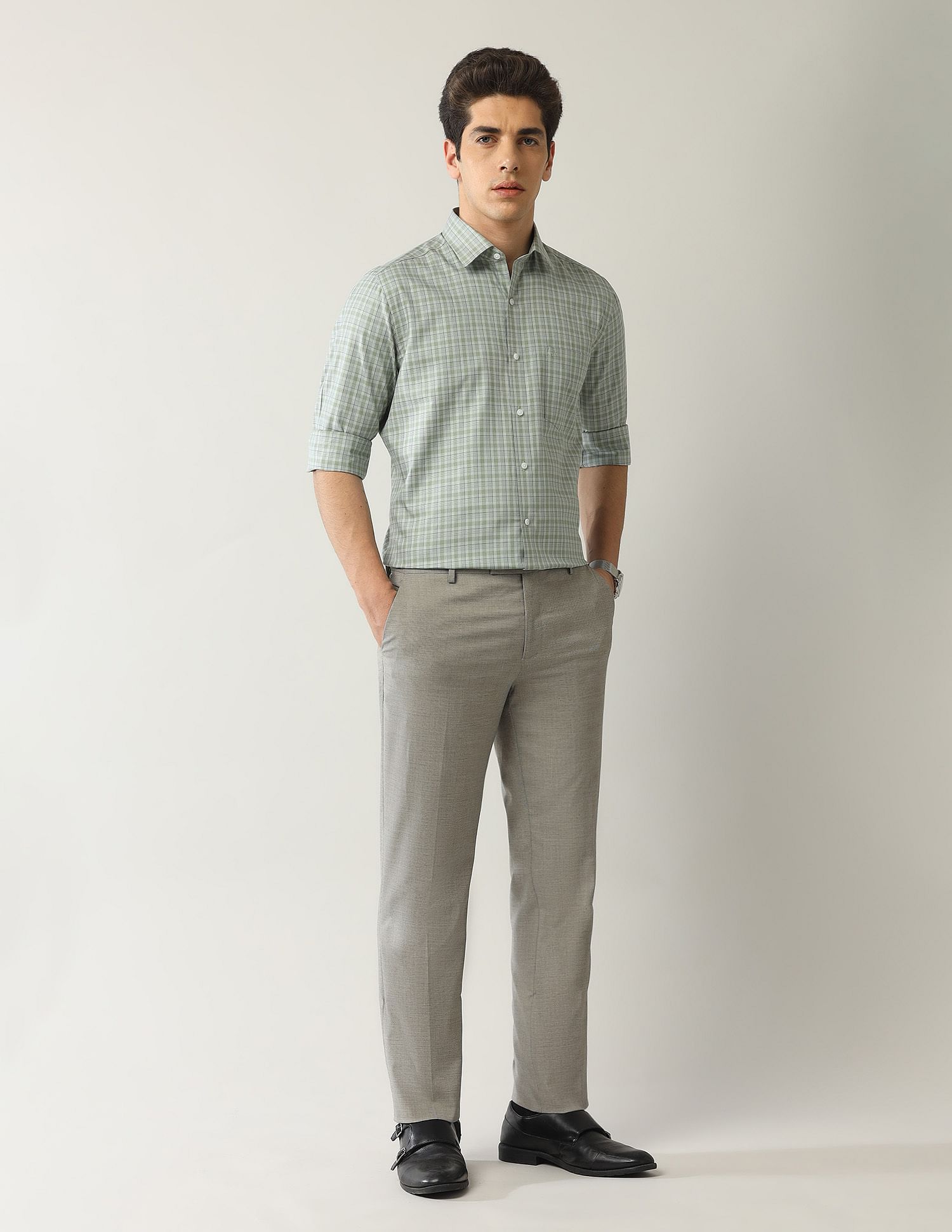 Arrow Liberty Classic Fit Plaid Checked Shirt
