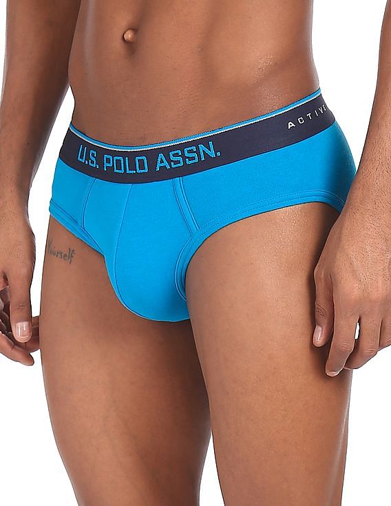 Buy USPA Innerwear Mid Rise Solid I706 Active Briefs - Pack Of 1 - NNNOW.com