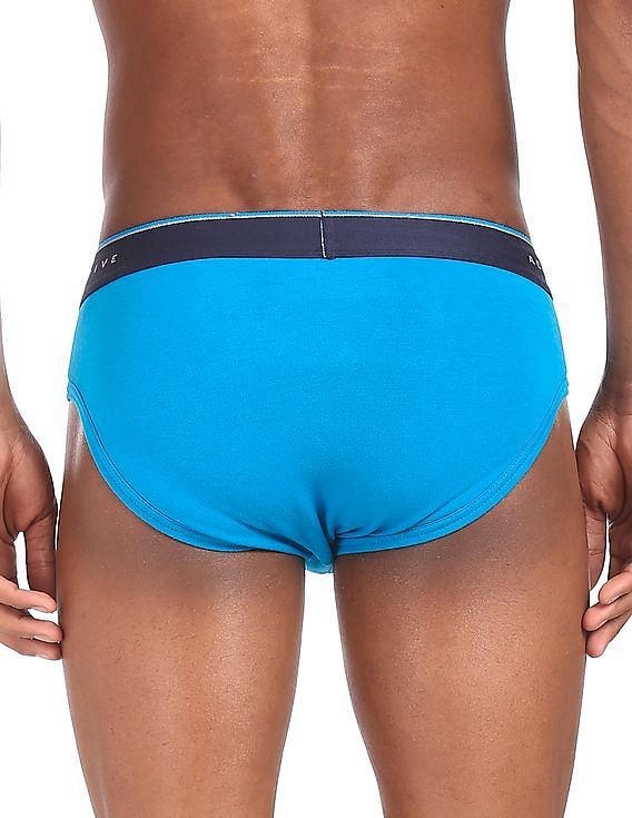 Buy USPA Innerwear Mid Rise Solid I706 Active Briefs - Pack Of 1