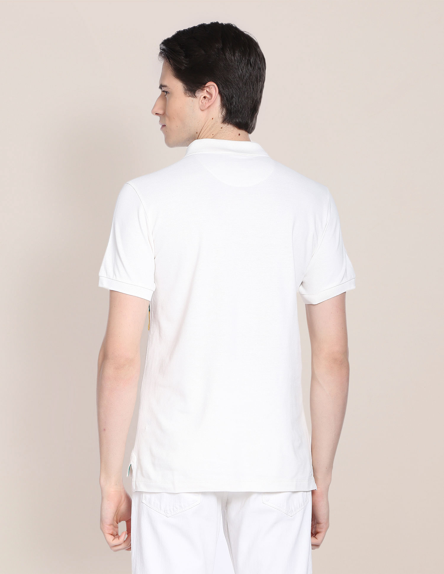 U.S. Polo Assn. Panelled Brand Embroidery Polo Shirt