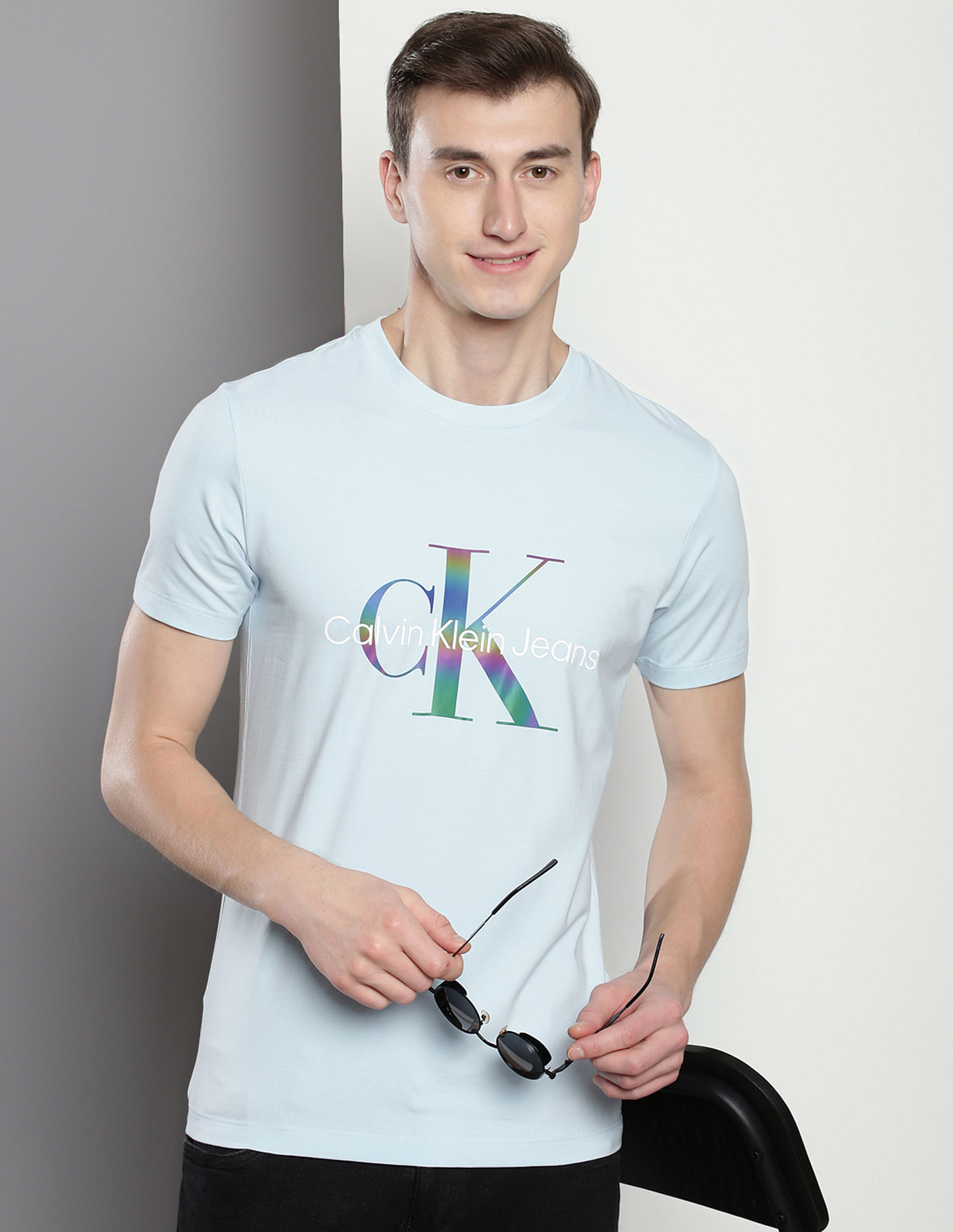 Calvin Klein Monogram Print Slim T-Shirt