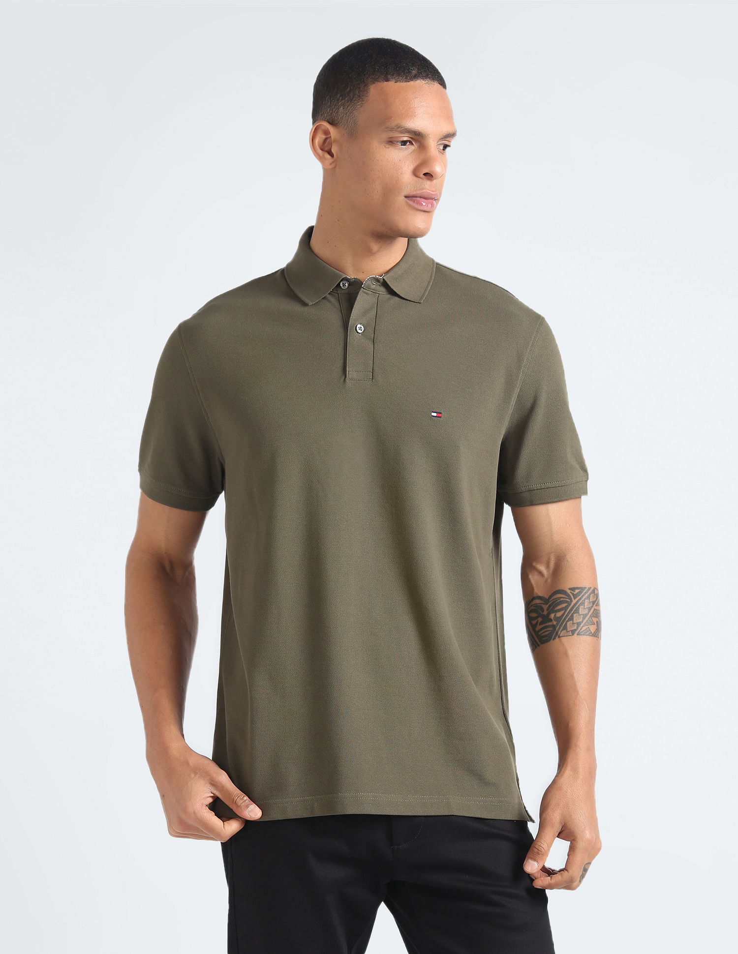 Tommy Hilfiger 1985 Organic Cotton Solid Polo Shirt