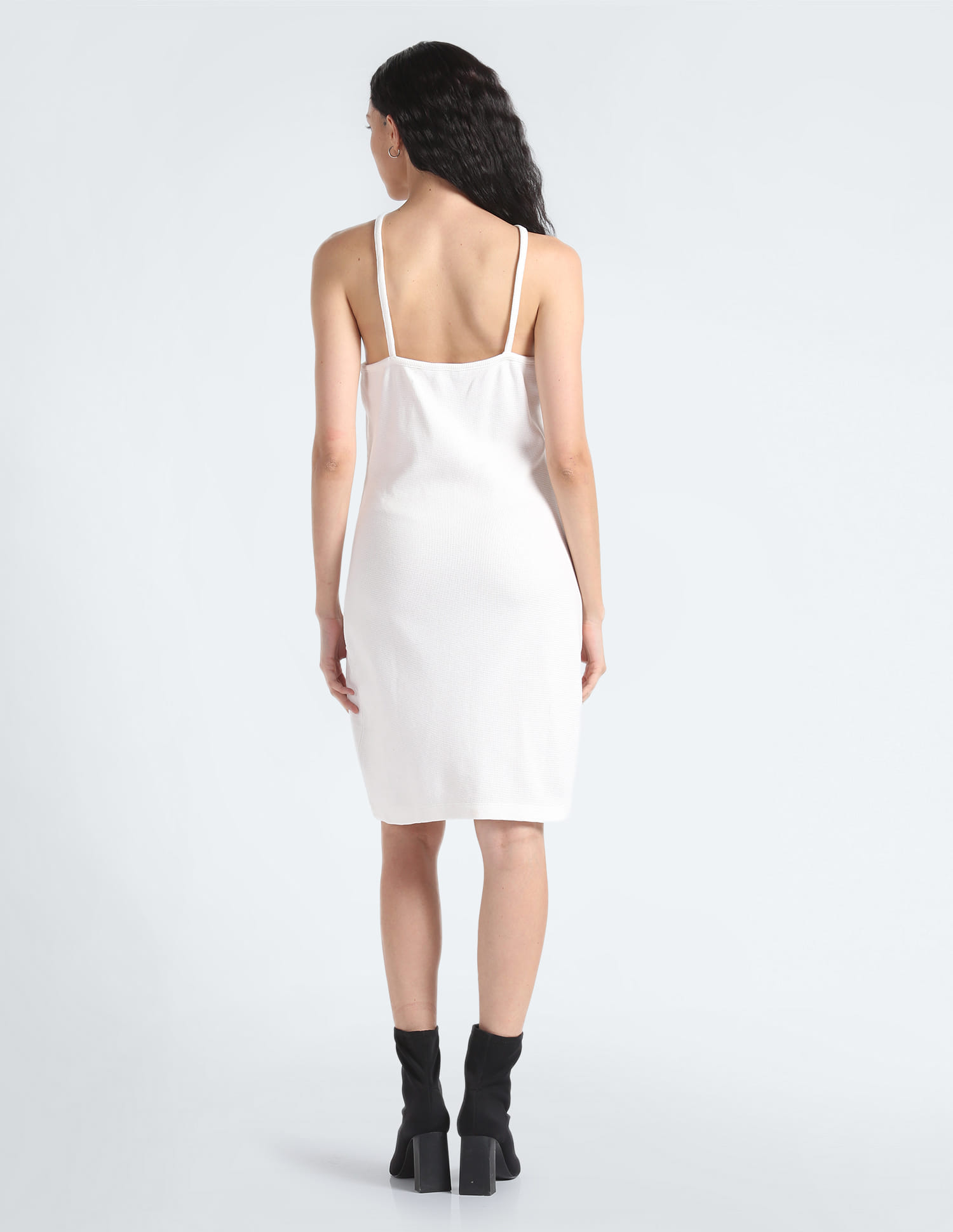 calvin klein white halter dress Buy Calvin Klein White Cotton Twill Halter Dress from Next USA
