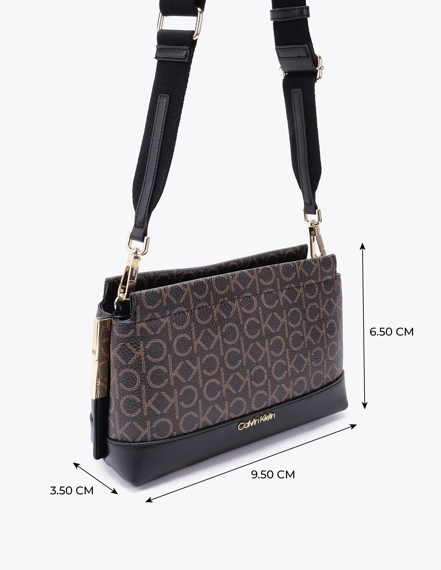 Nylon Calvin Klein Bag Calvin Klein Metallic Gold Logo Nylon