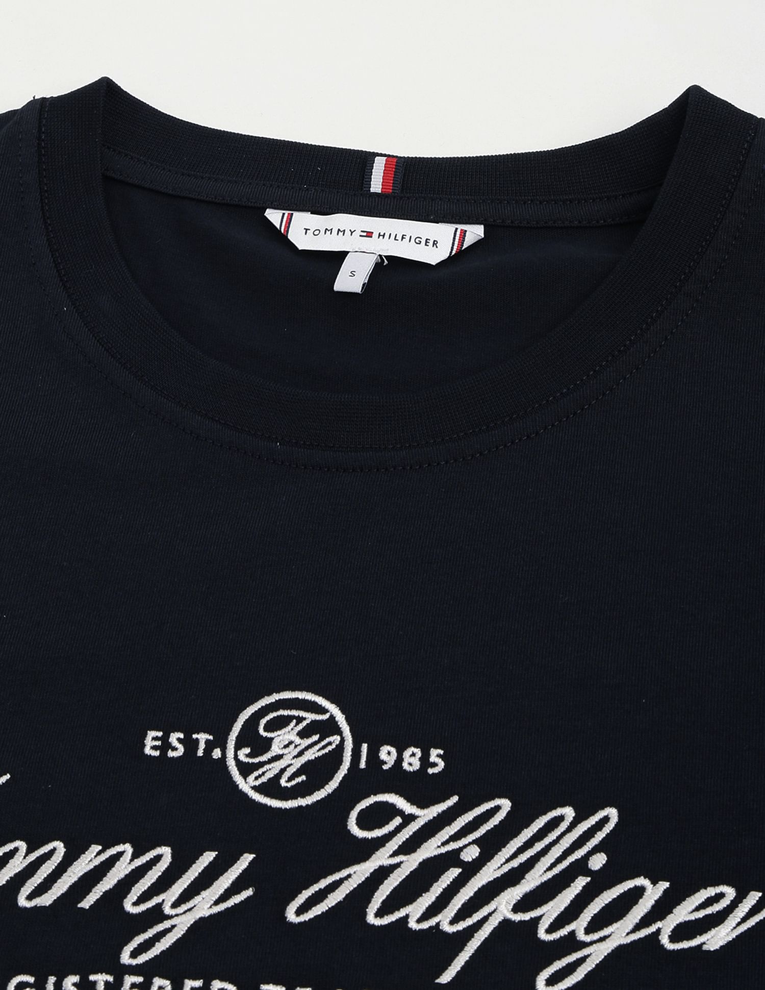 Tommy Hilfiger Crew Neck Hilfiger Script T-Shirt