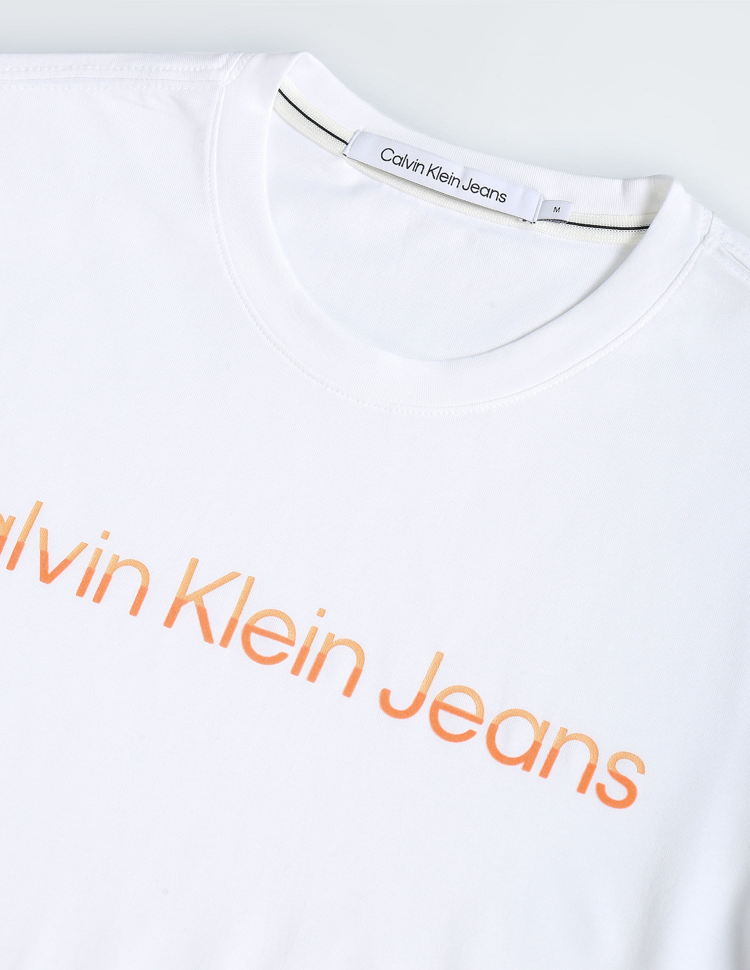 Buy Calvin Klein Jeans Transitional Cotton Brand Print T-Shirt - NNNOW.com