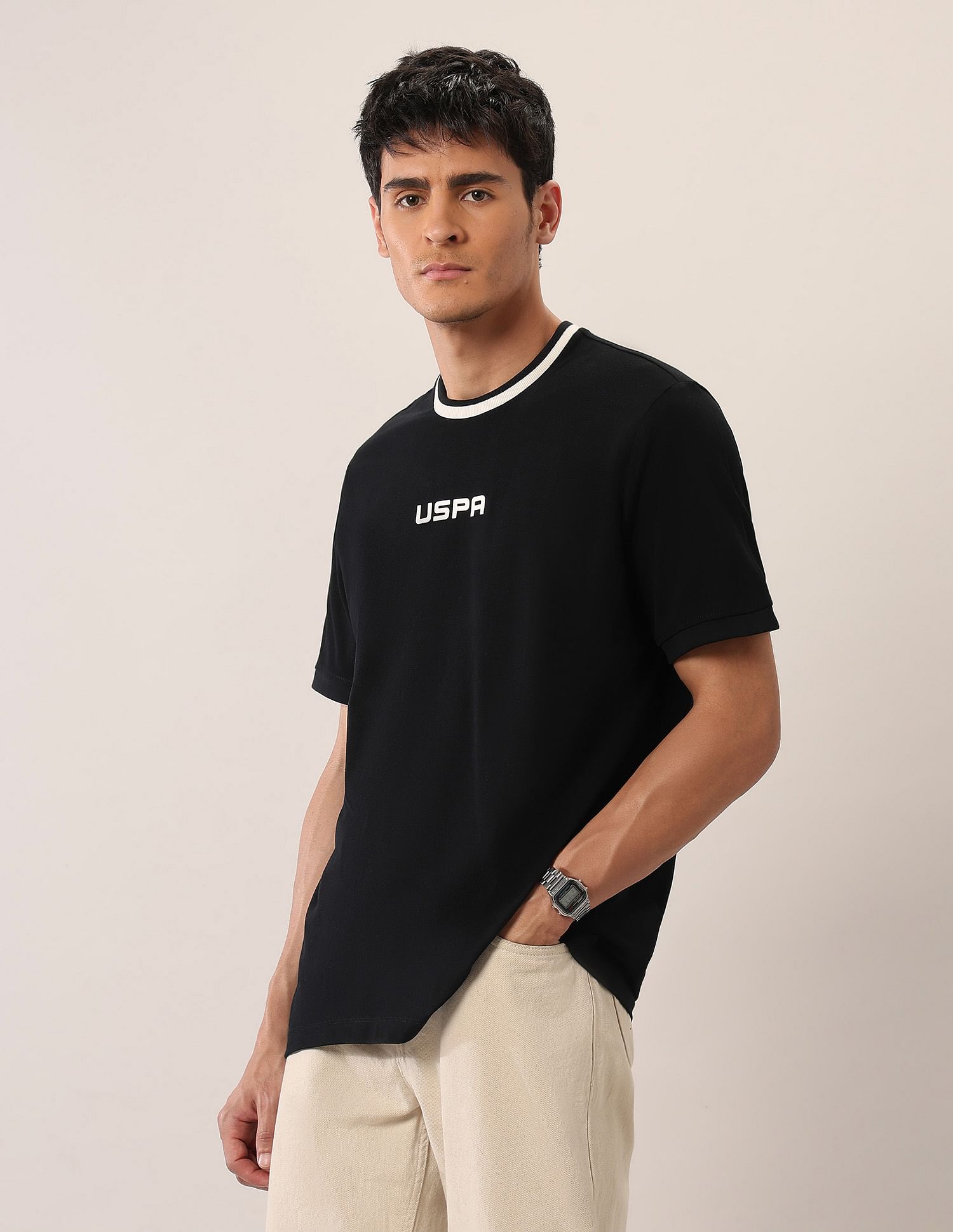 U.S. Polo Assn. Denim Co. Relaxed Fit Pure Cotton T-Shirt