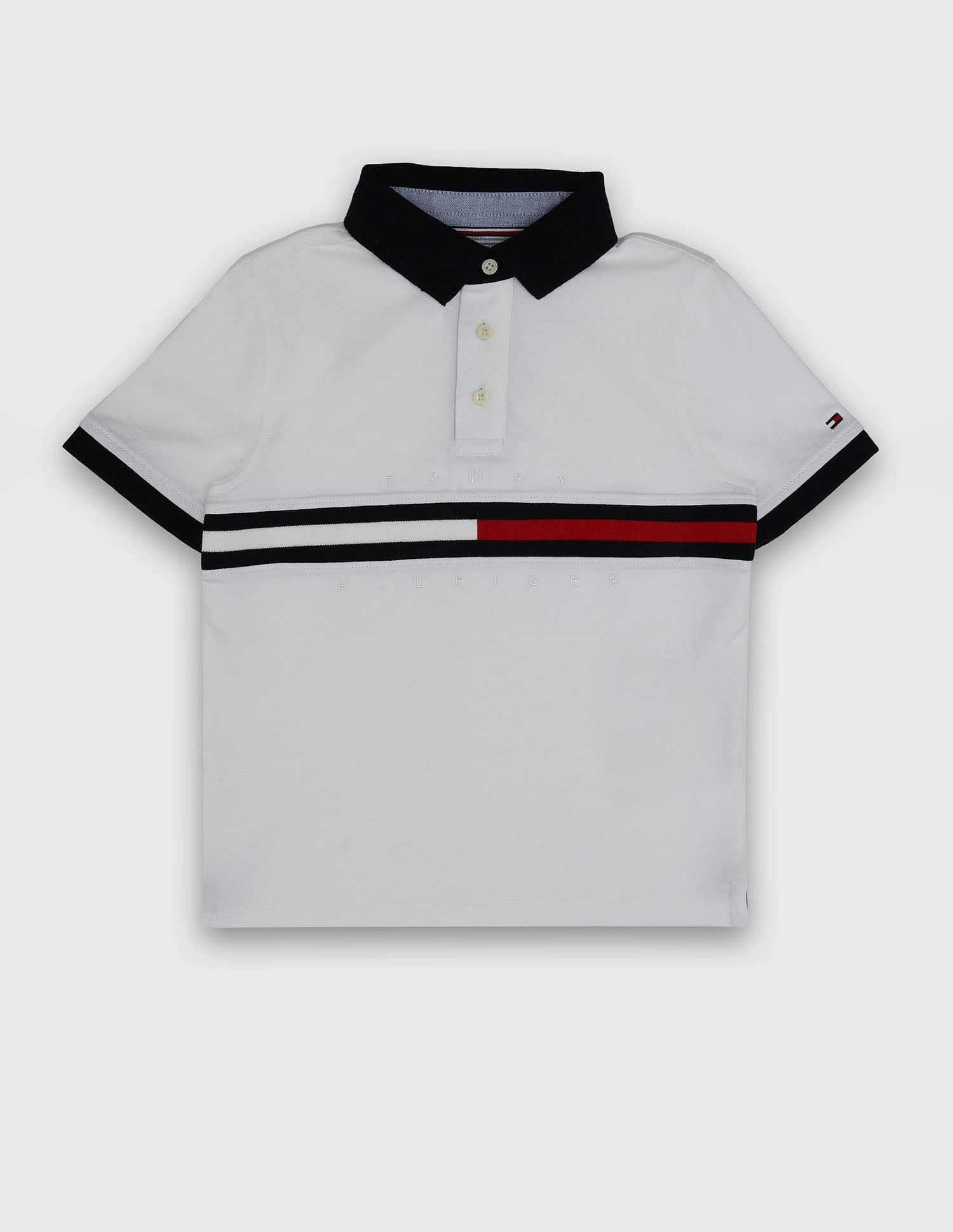 Tommy Hilfiger Kids Boys Logo Regular-Fit Cotton Polo T-Shirt