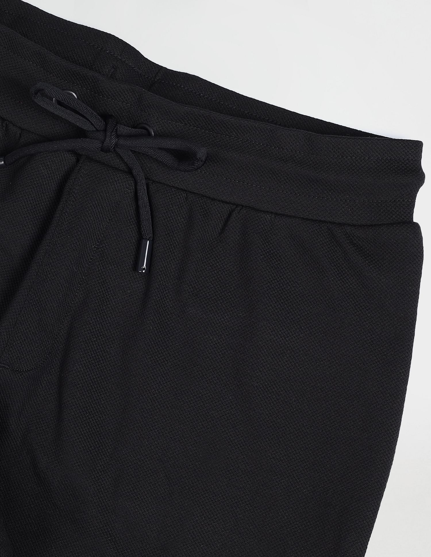U.S. Polo Assn. Denim Co. Mid Rise Knitted Solid Shorts