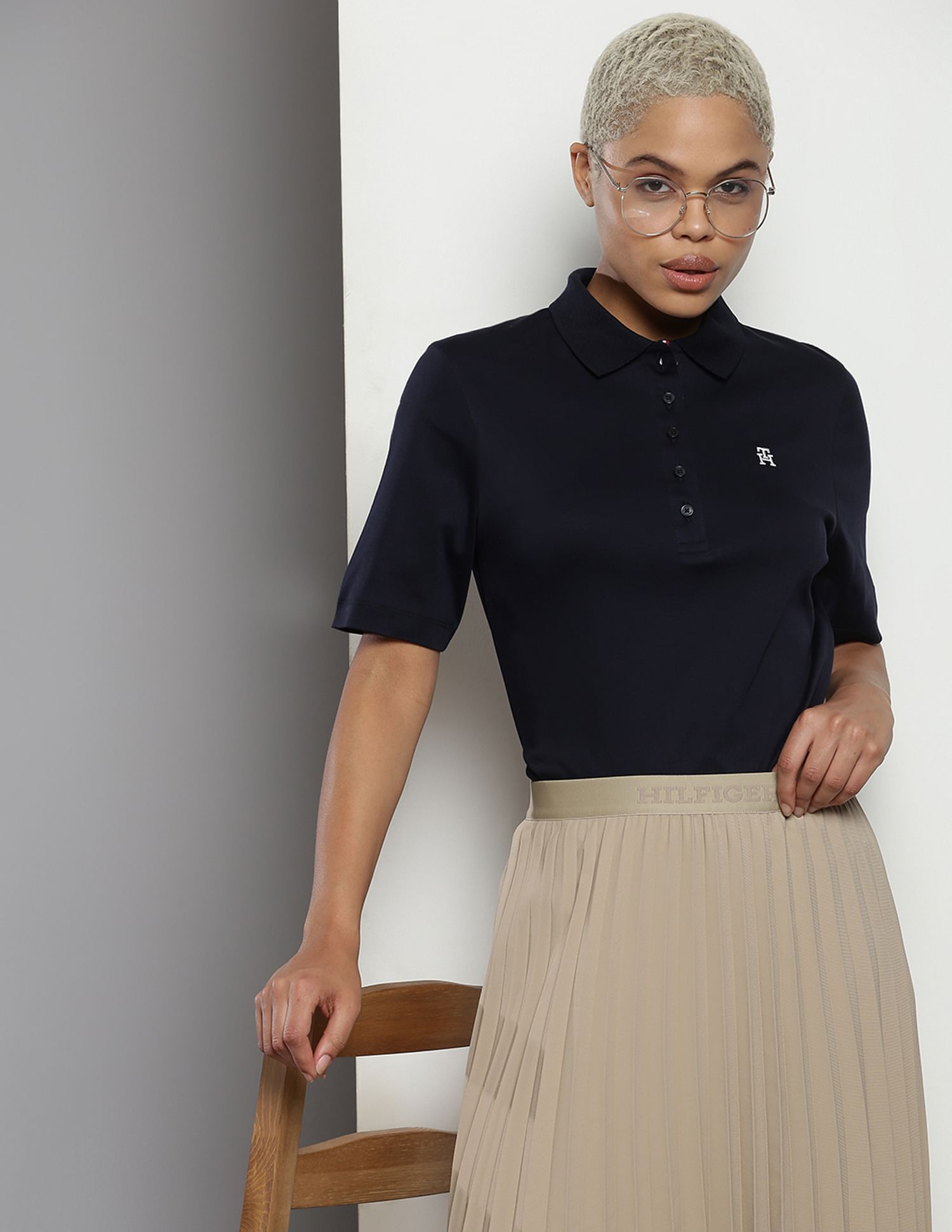 Tommy Hilfiger Sustainable Embroidered Logo Polo Shirt