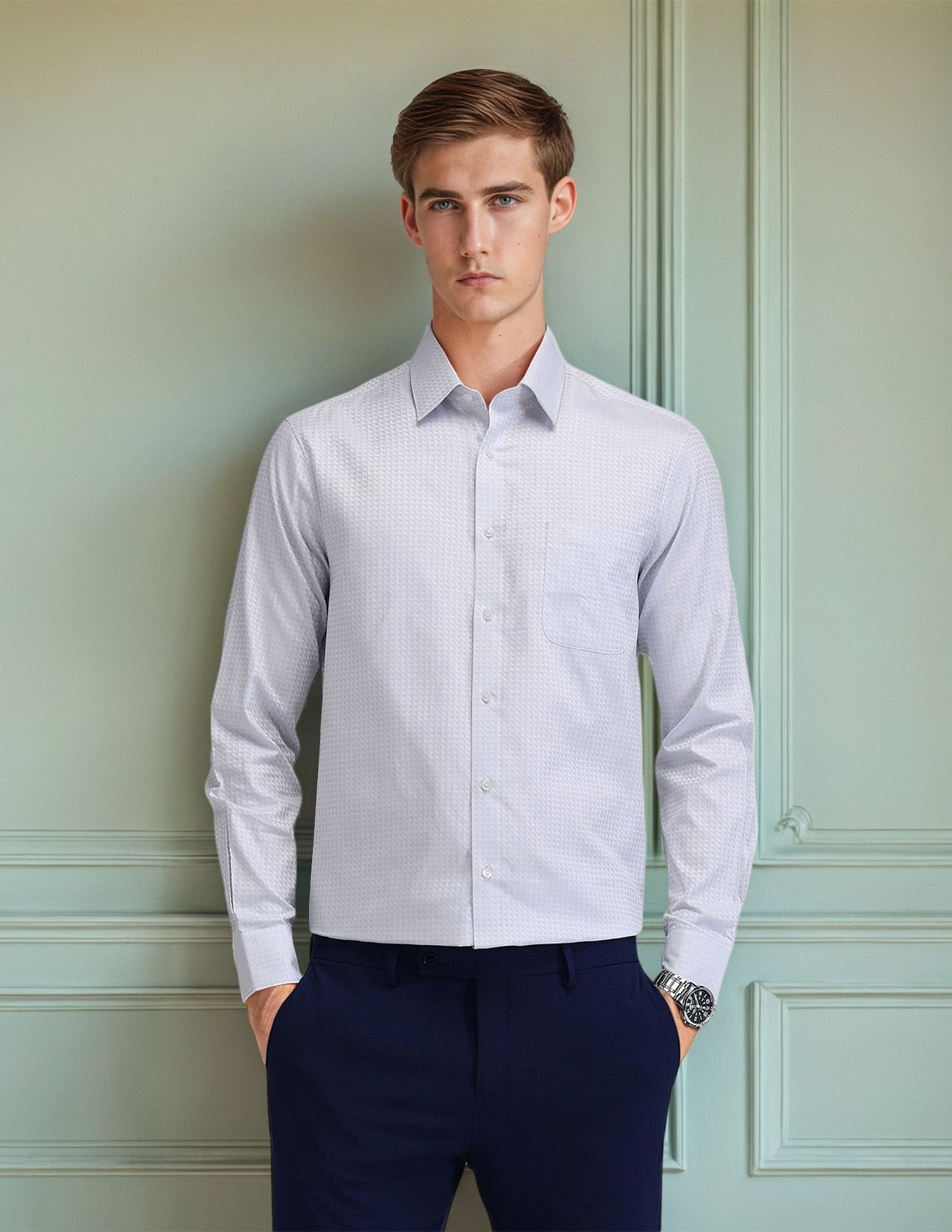 Arrow Brooklyn Fit Textured Shirt