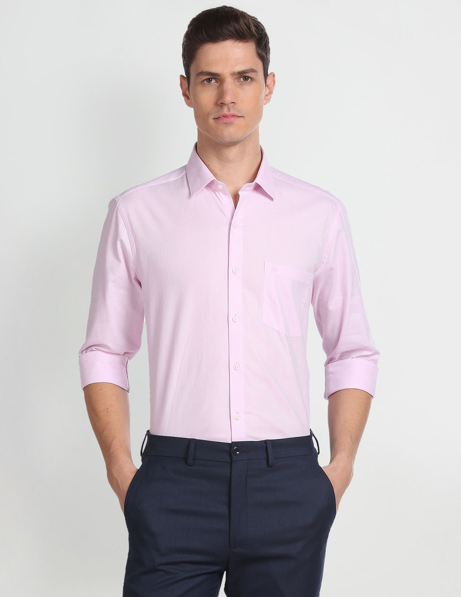Arrow Manhattan Slim Fit Dobby Shirt