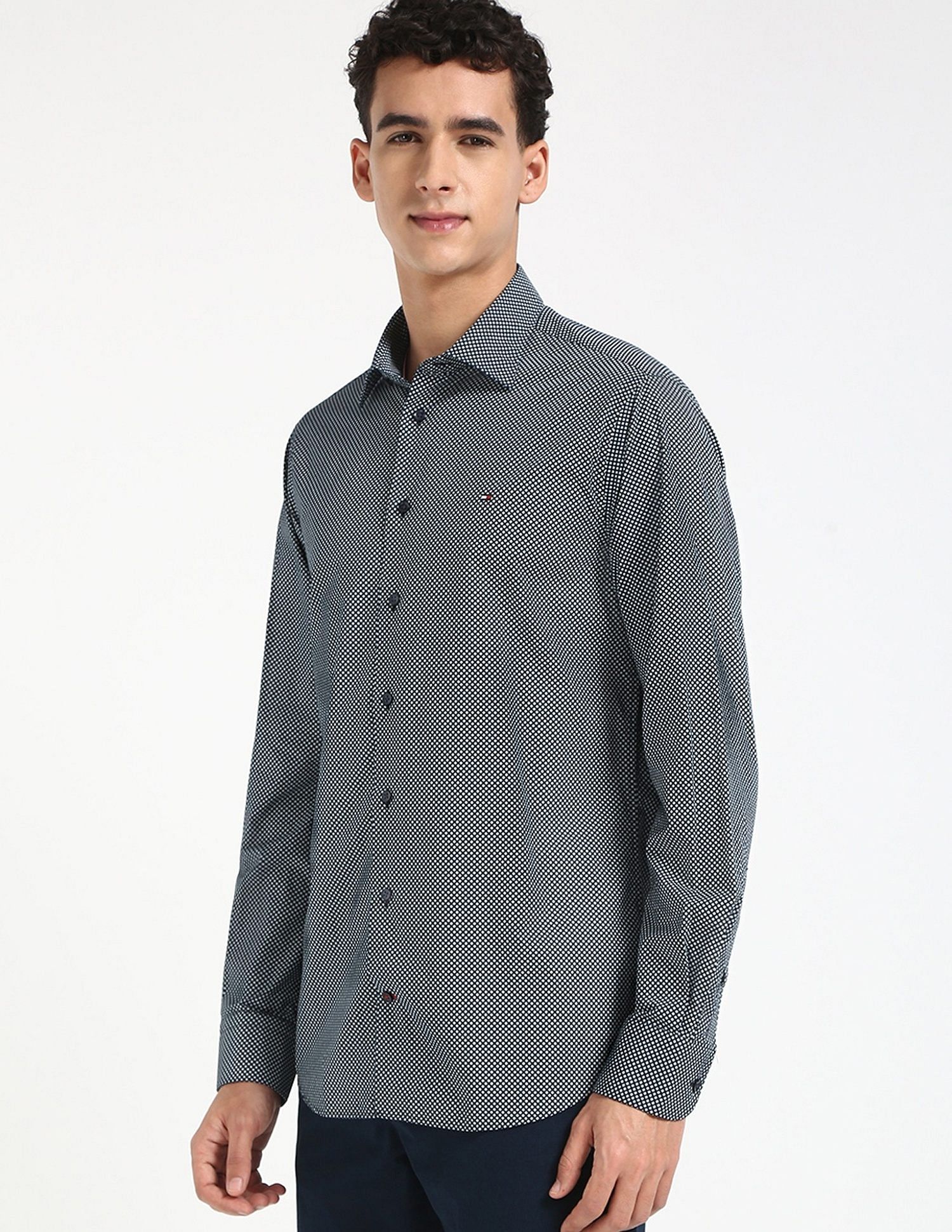Tommy Hilfiger Printed Regular-Fit Woven Shirt