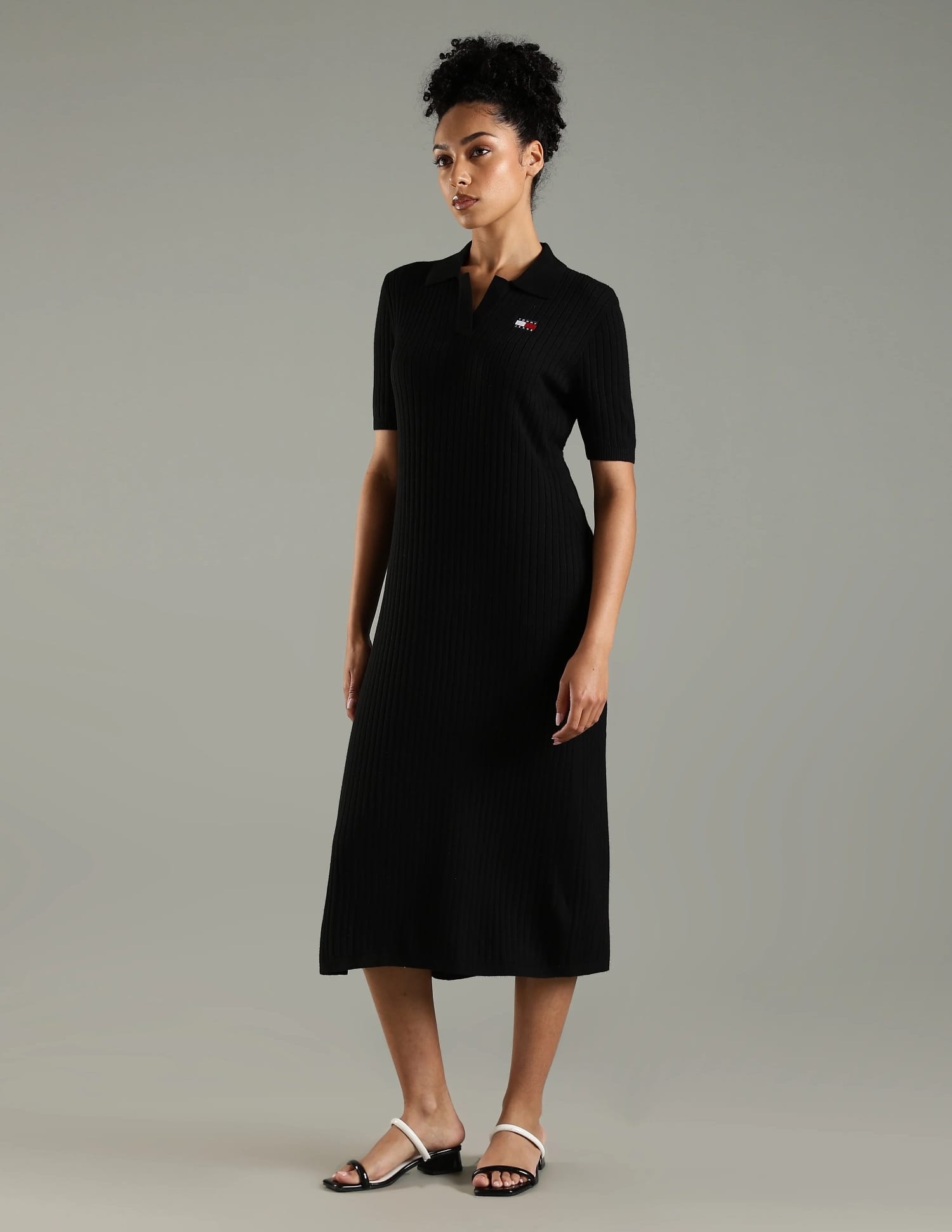 Buy Tommy Hilfiger Polyester Polo Collar Bodycon Dress - NNNOW.com