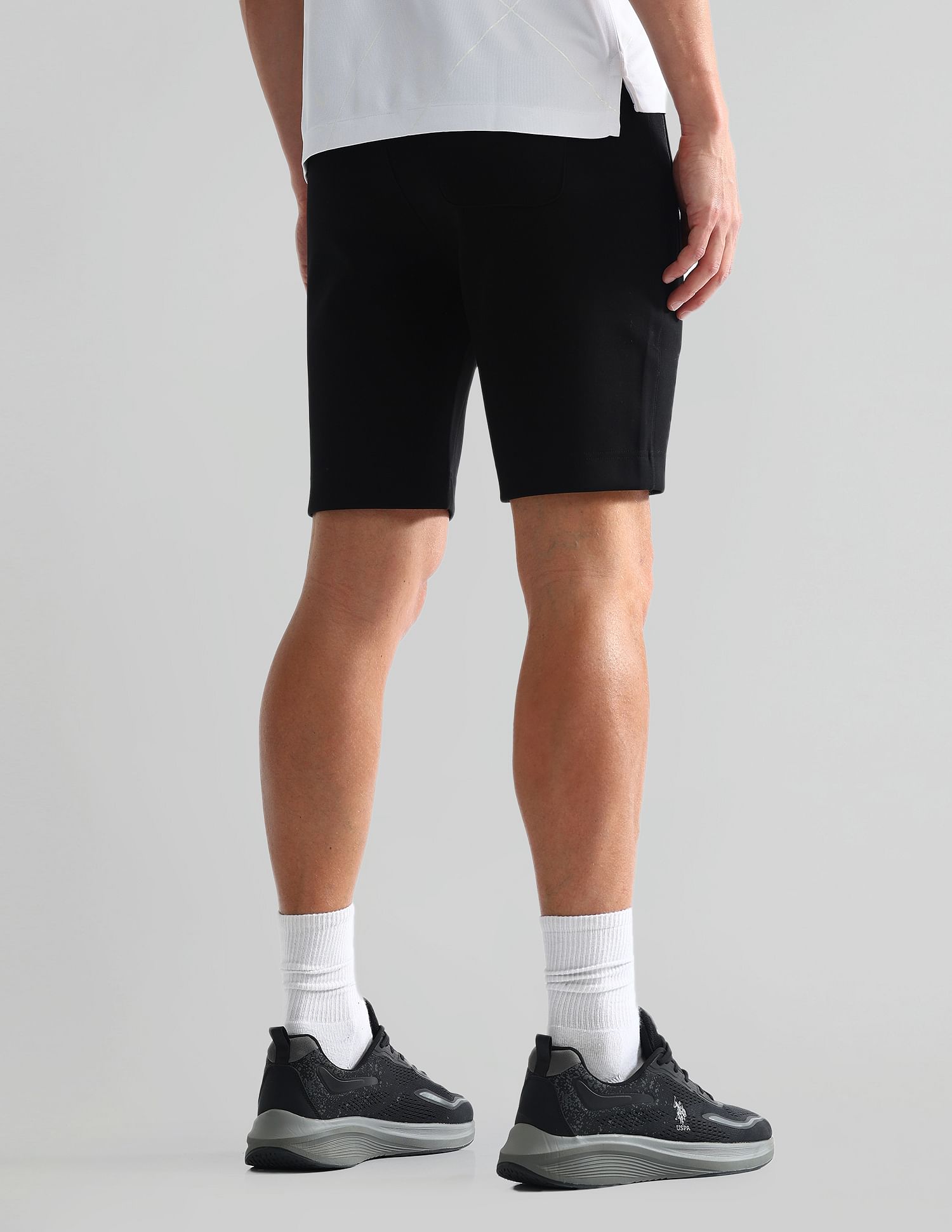 USPA Active Zipper Pocket Active Shorts