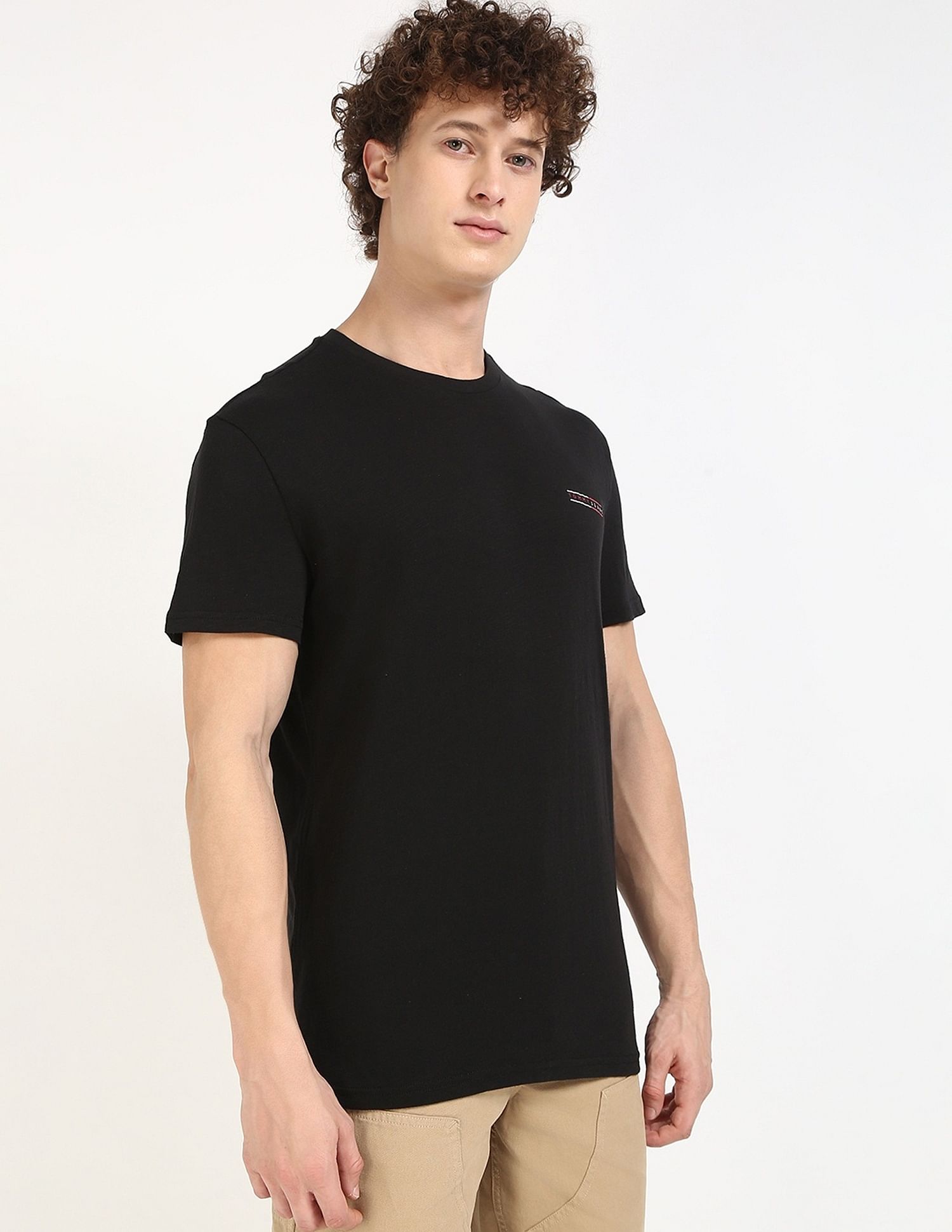 Tommy Hilfiger Solid Regular-Fit Cotton T-Shirt