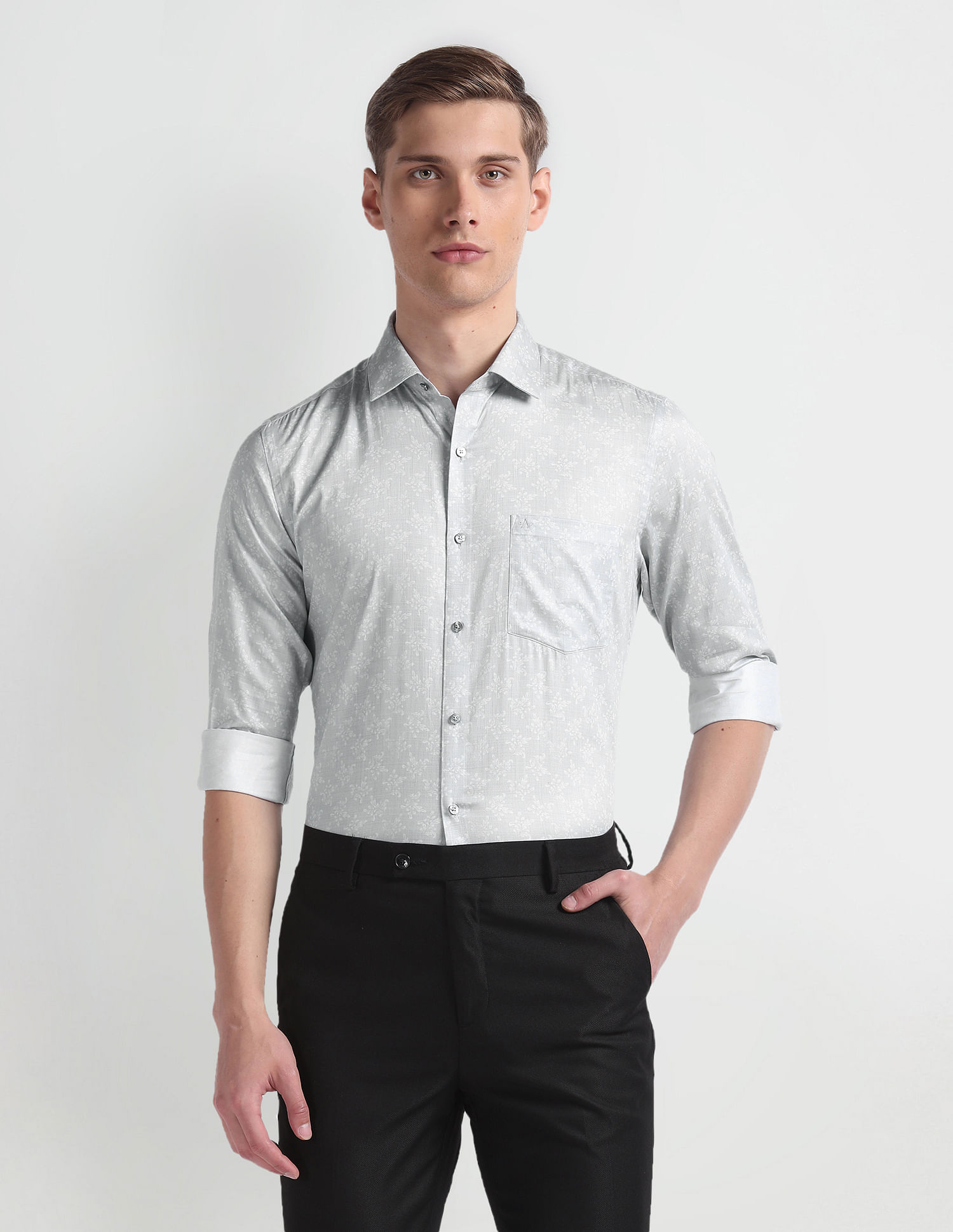 Arrow Floral Print Pure Cotton Shirt