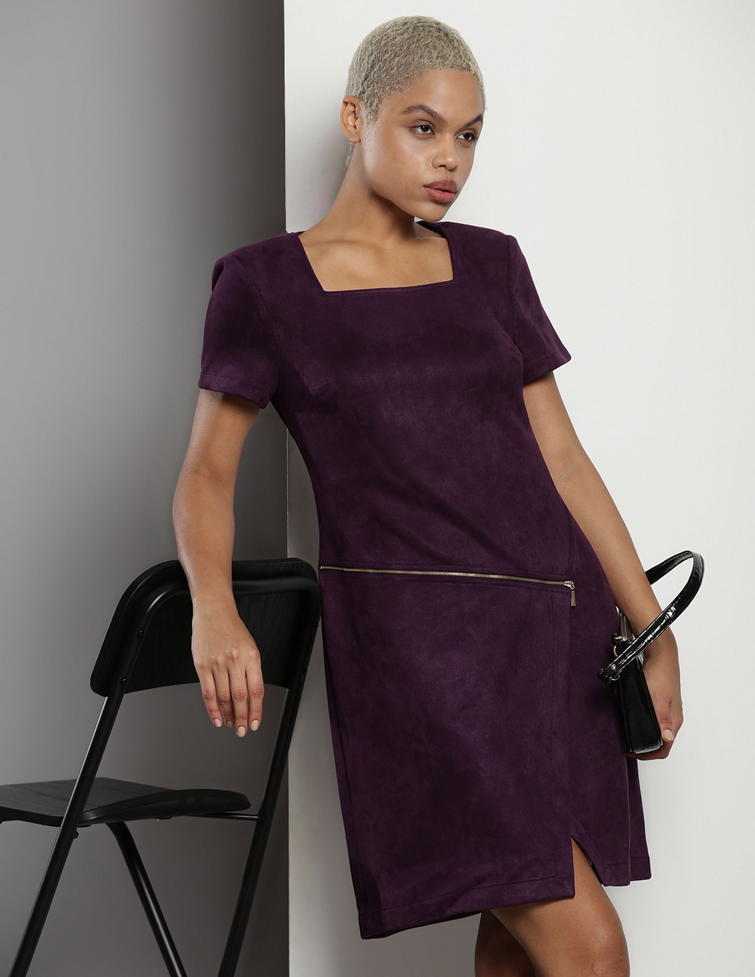 Calvin klein suede dress online