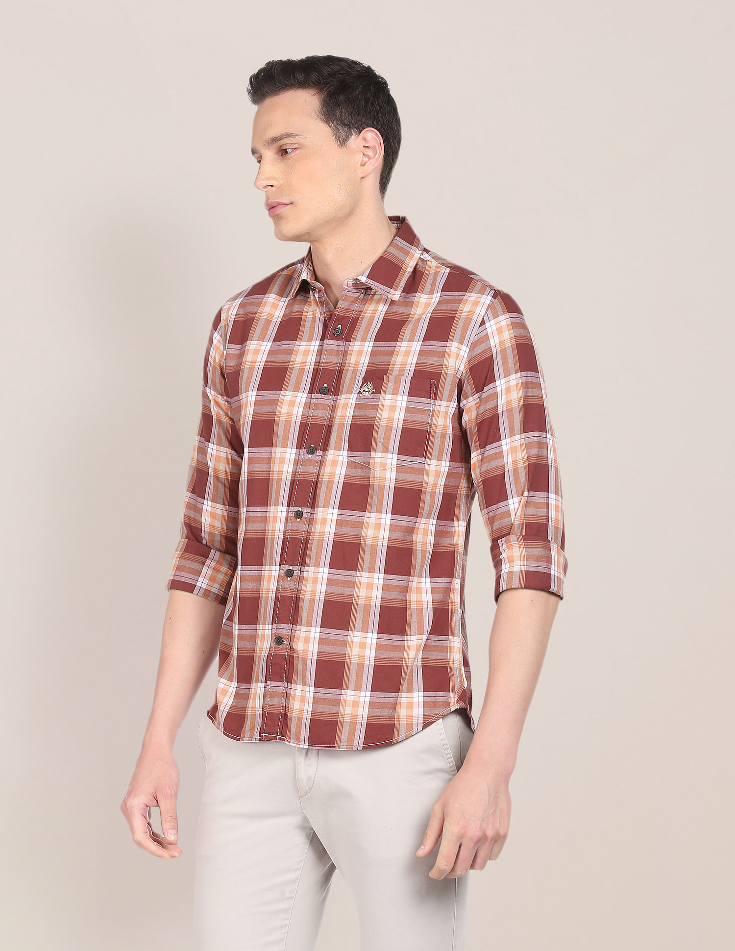 U.S. Polo Assn. Twill Weave Plaid Check Casual Shirt