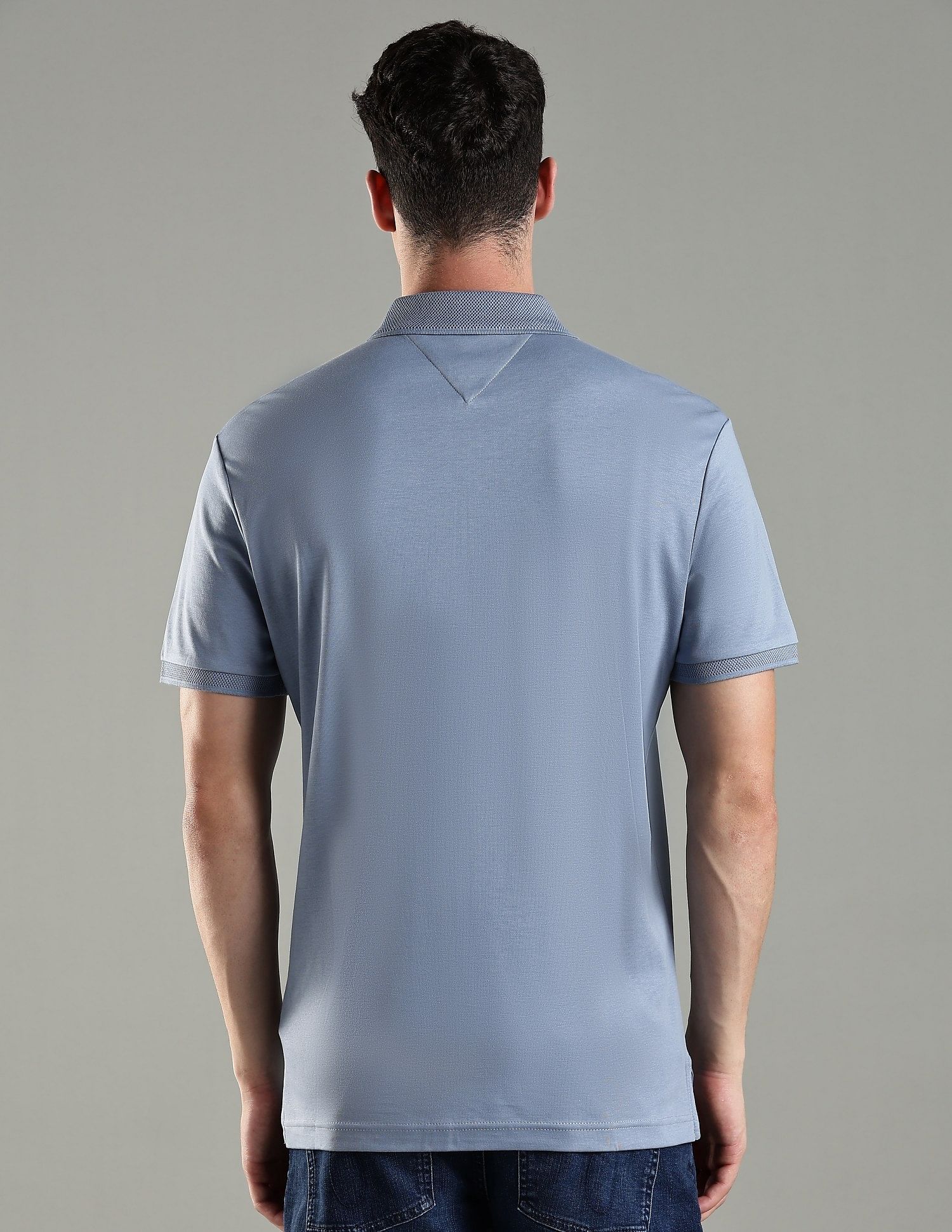 Tommy Hilfiger Solid Regular Fit Cotton Polo T-Shirt