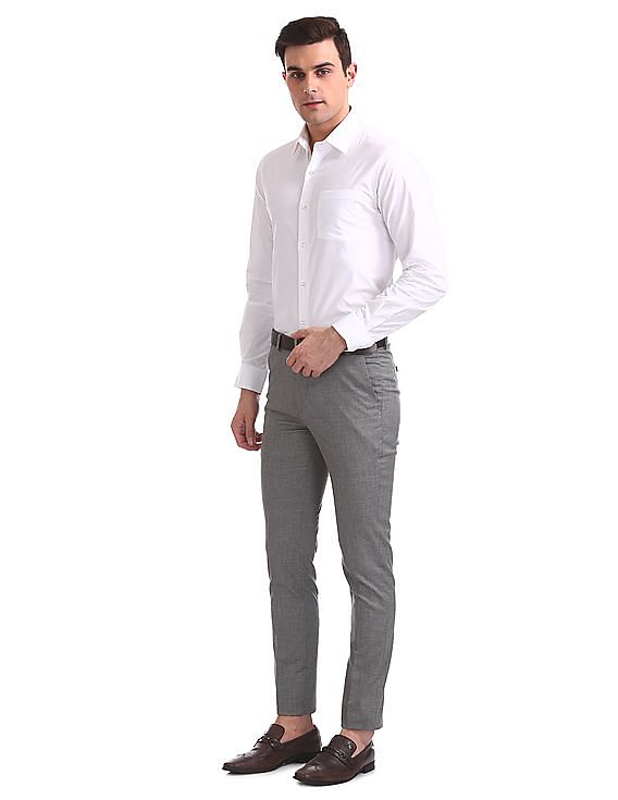 Buy Nautica Men Black Solid Slim Fit Flat Front Trousers  Trousers for Men  1431996  Myntra
