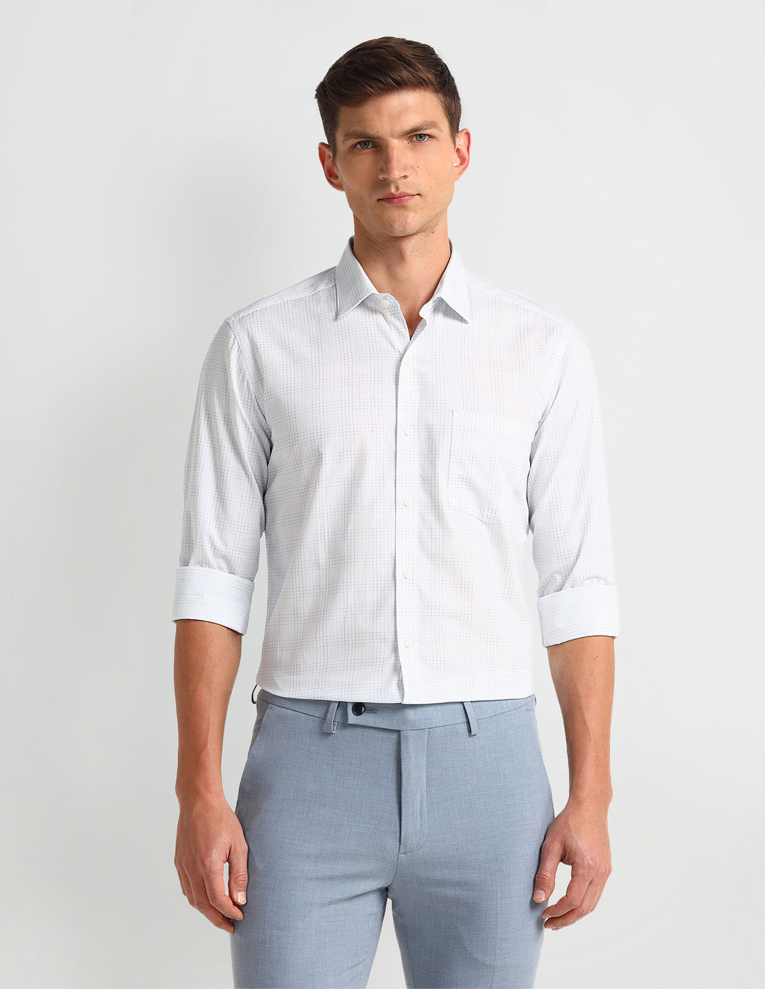 Arrow Manhattan Slim Dobby Shirt