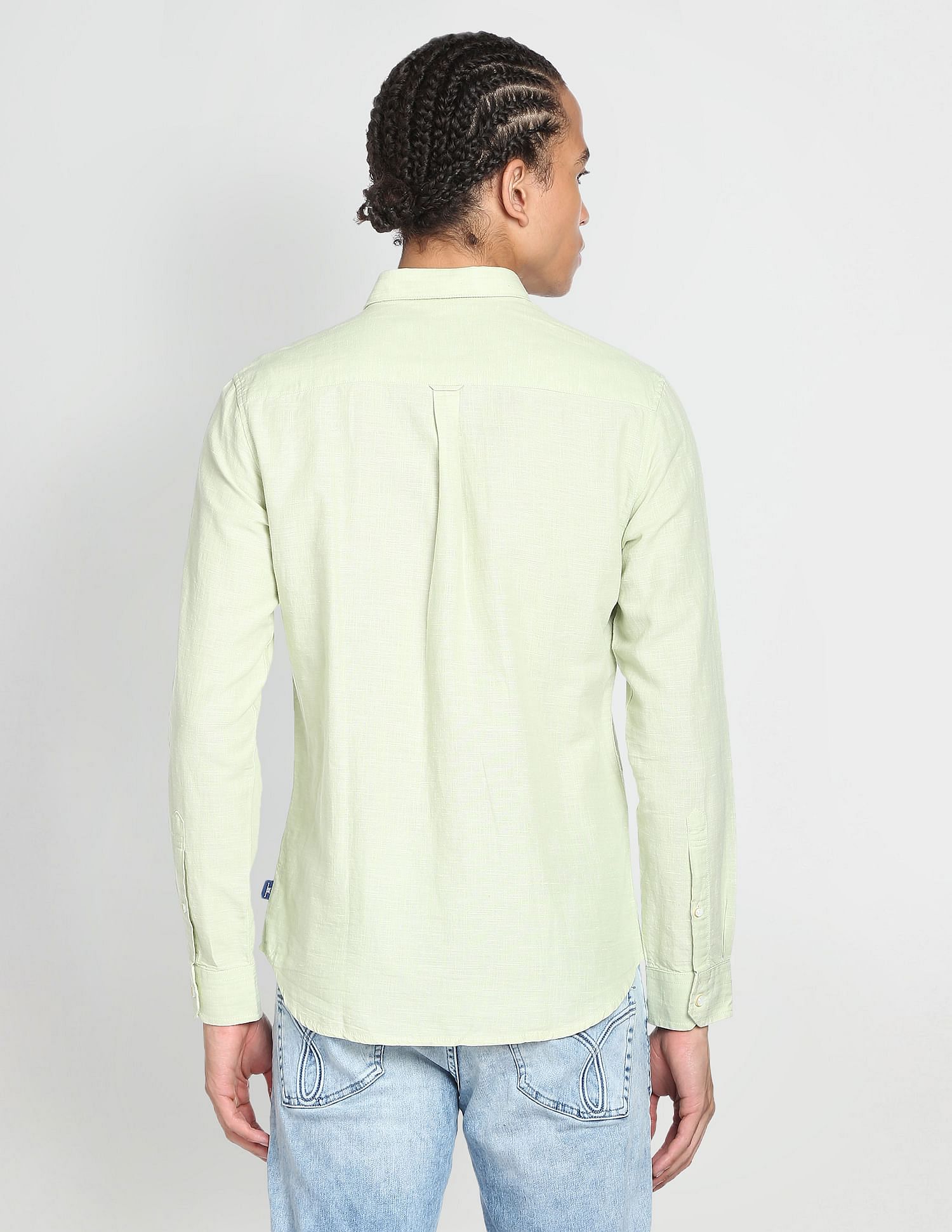 Flying Machine Regular Weave Slim Fit Shirt