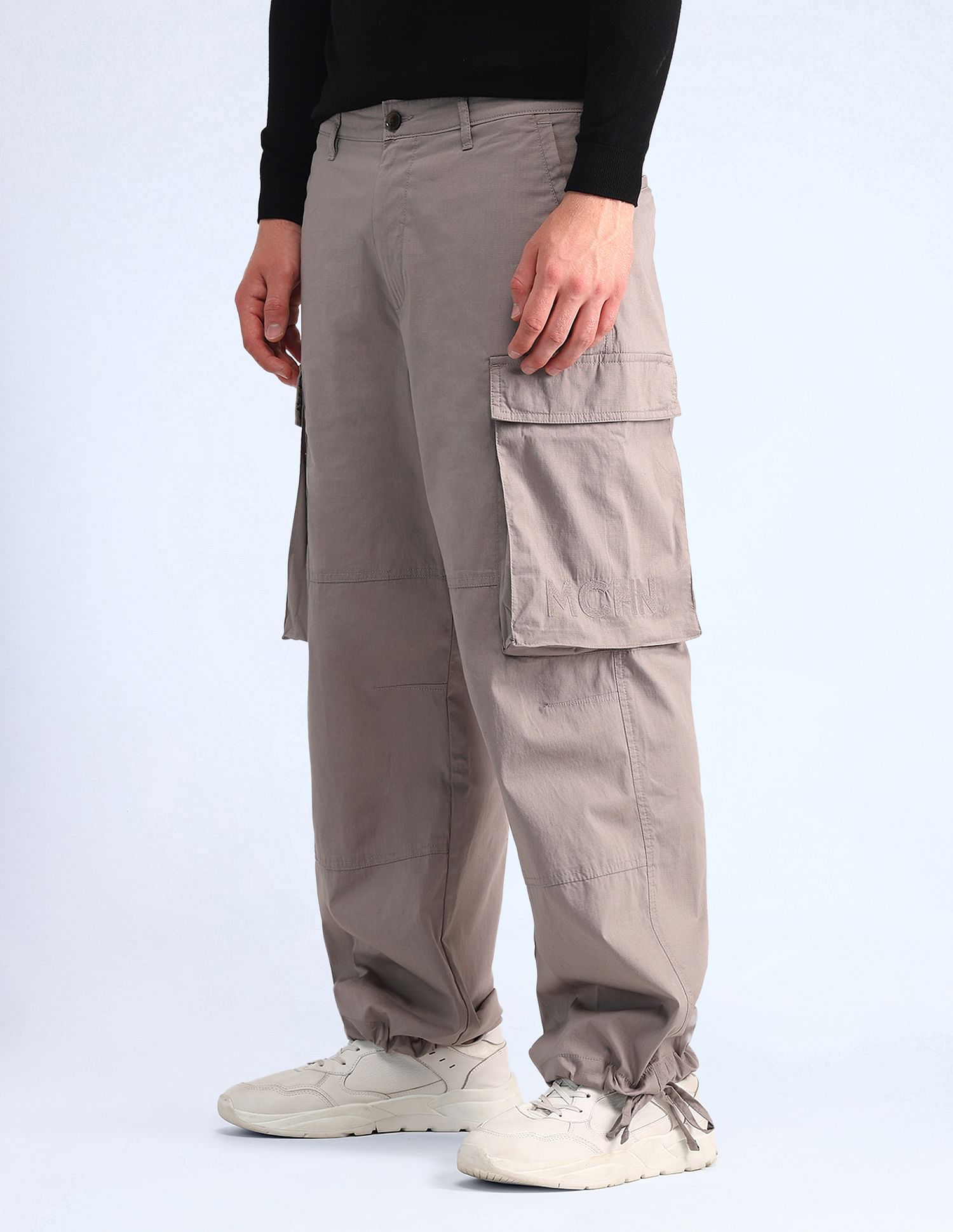 Flying Machine Mid Rise Relaxed Fit Trousers