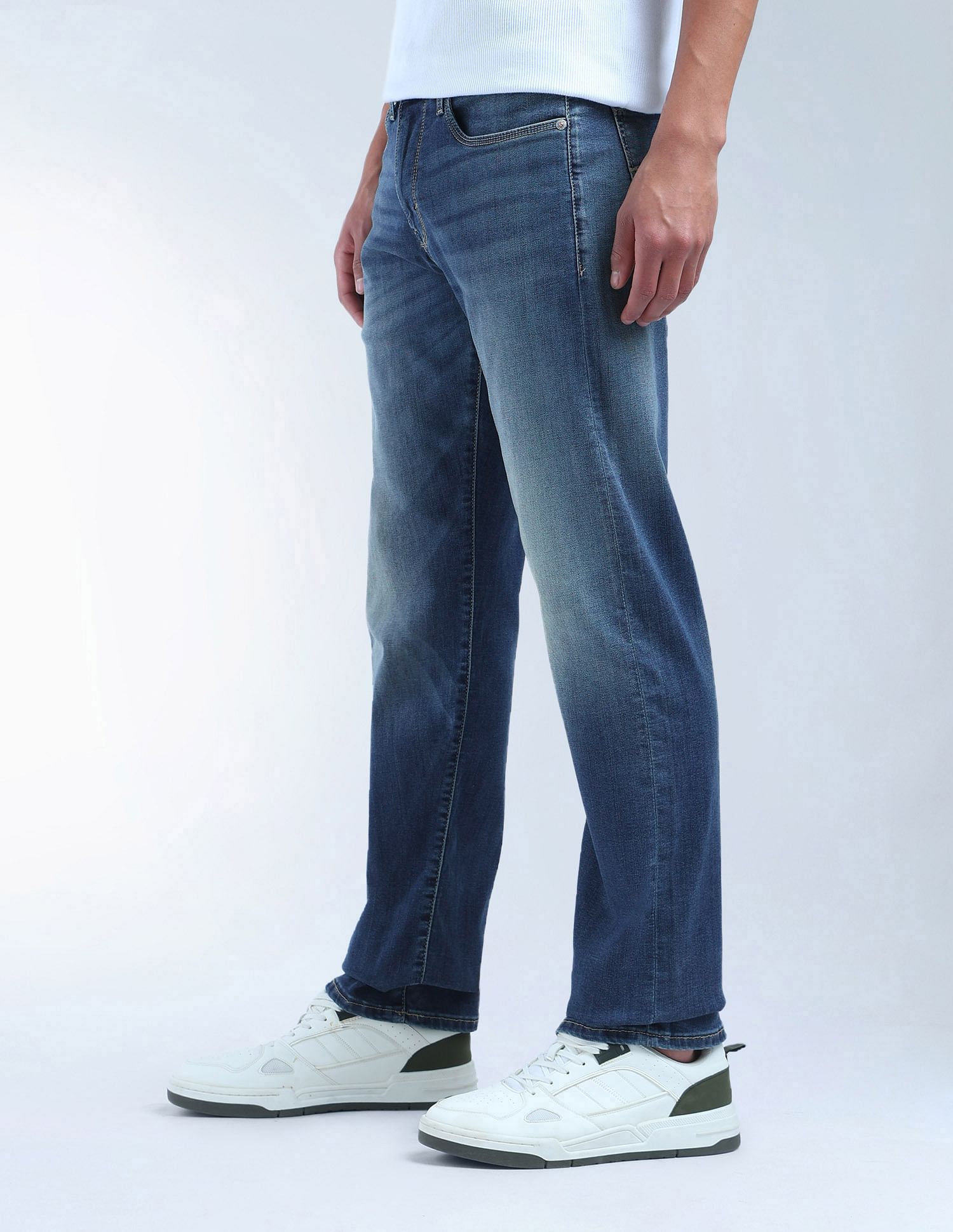 Flying Machine F-Jango Relaxed Straight Fit F-Lite Jeans