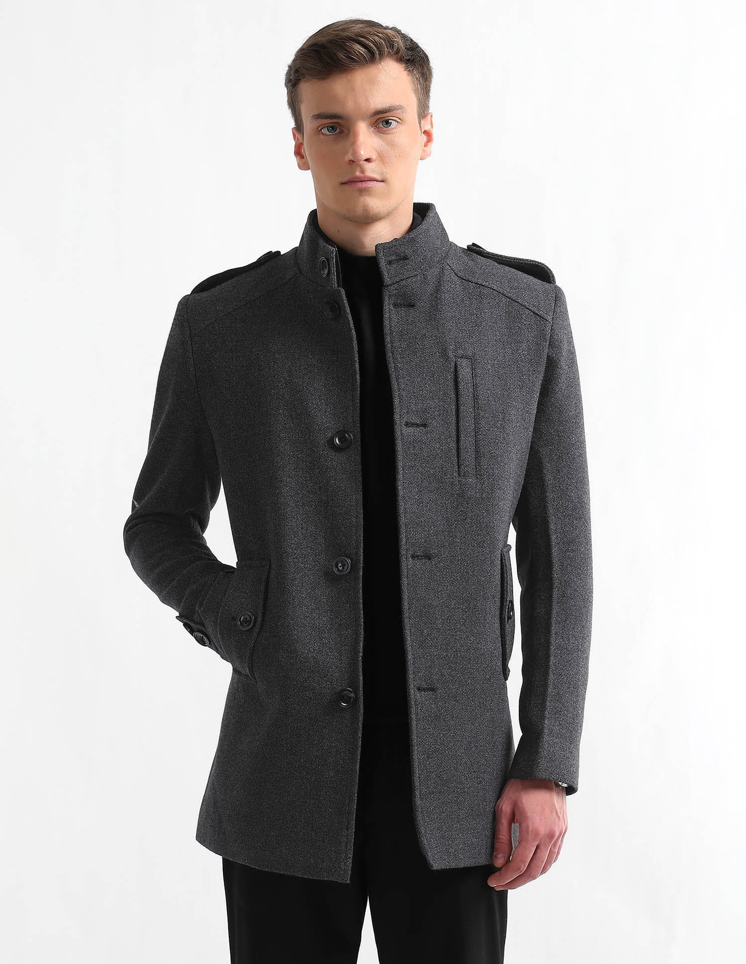 ポルテ　porte コート　ジャケット サイズ145 Buy Arrow Sport Stand Collar Textured Trench Coat - NNNOW.com