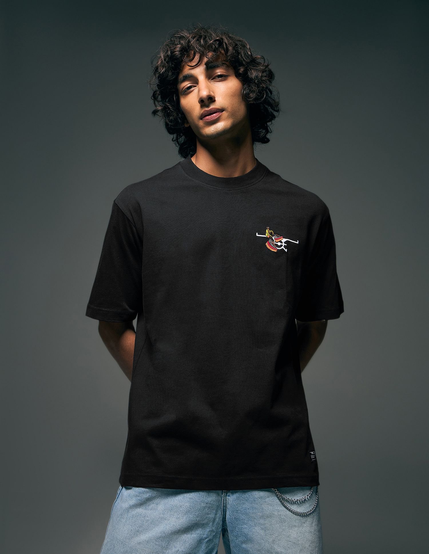 Flying Machine Street Vibe Graphic Printed Relaxed Fit T-shirt