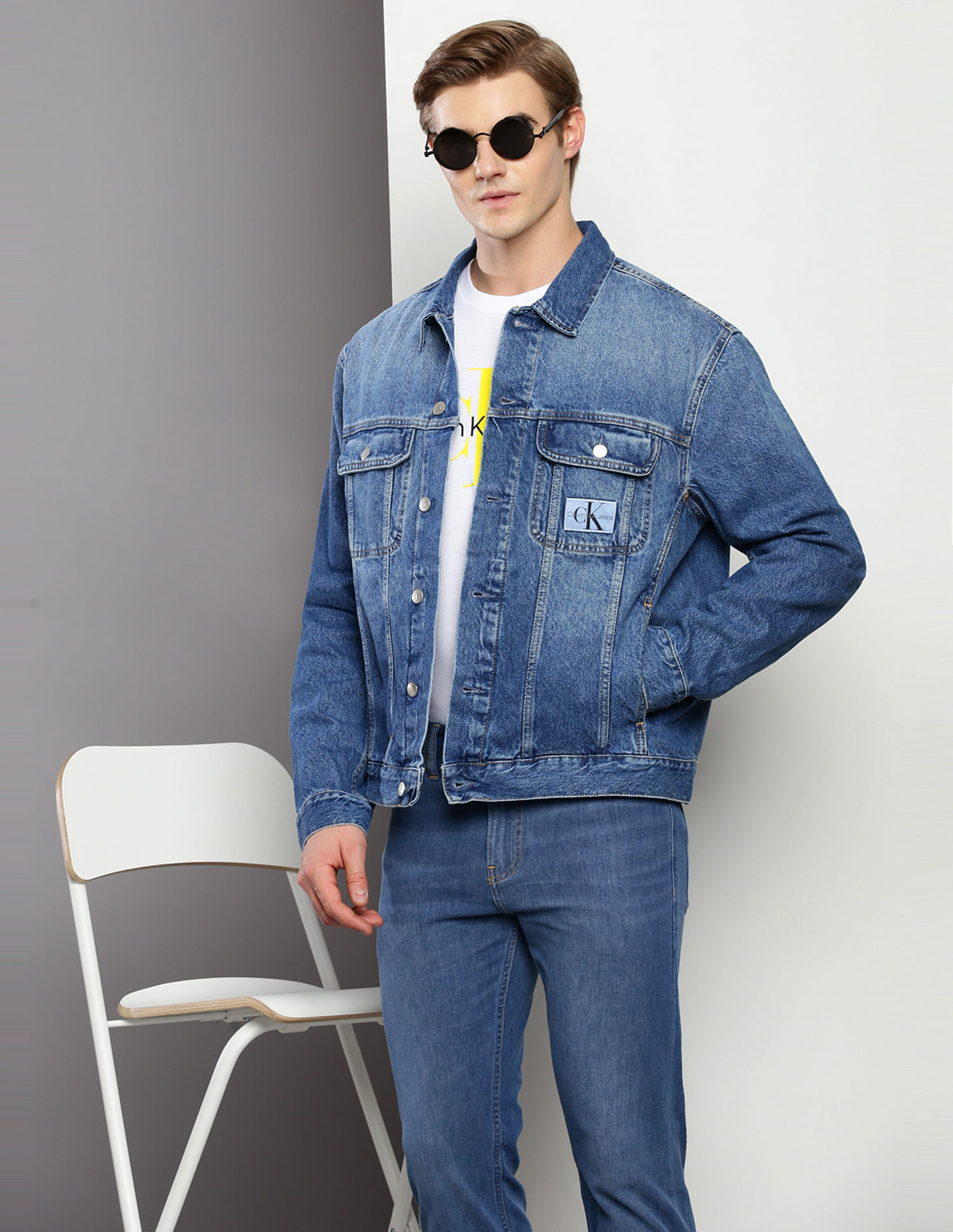 Buy Calvin Klein Recycled Cotton 90s Denim Jacket NNNOW