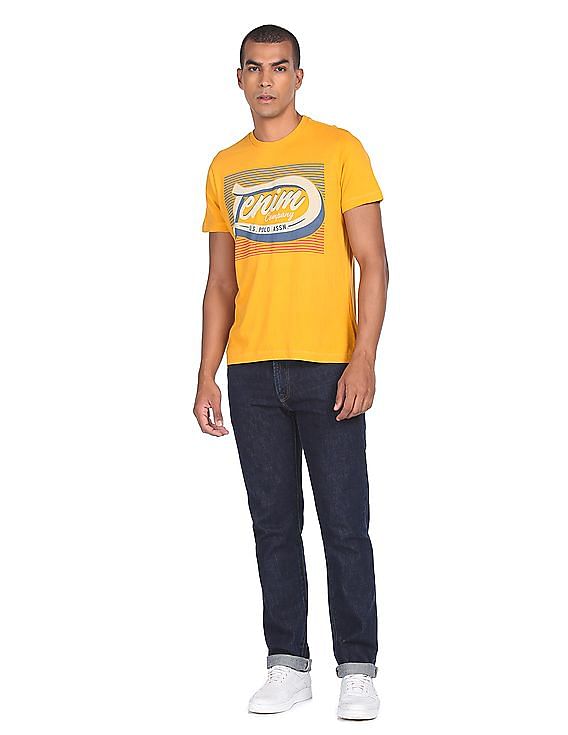 U.S. Polo Assn. Denim Co. Brand Print Cotton T-Shirt
