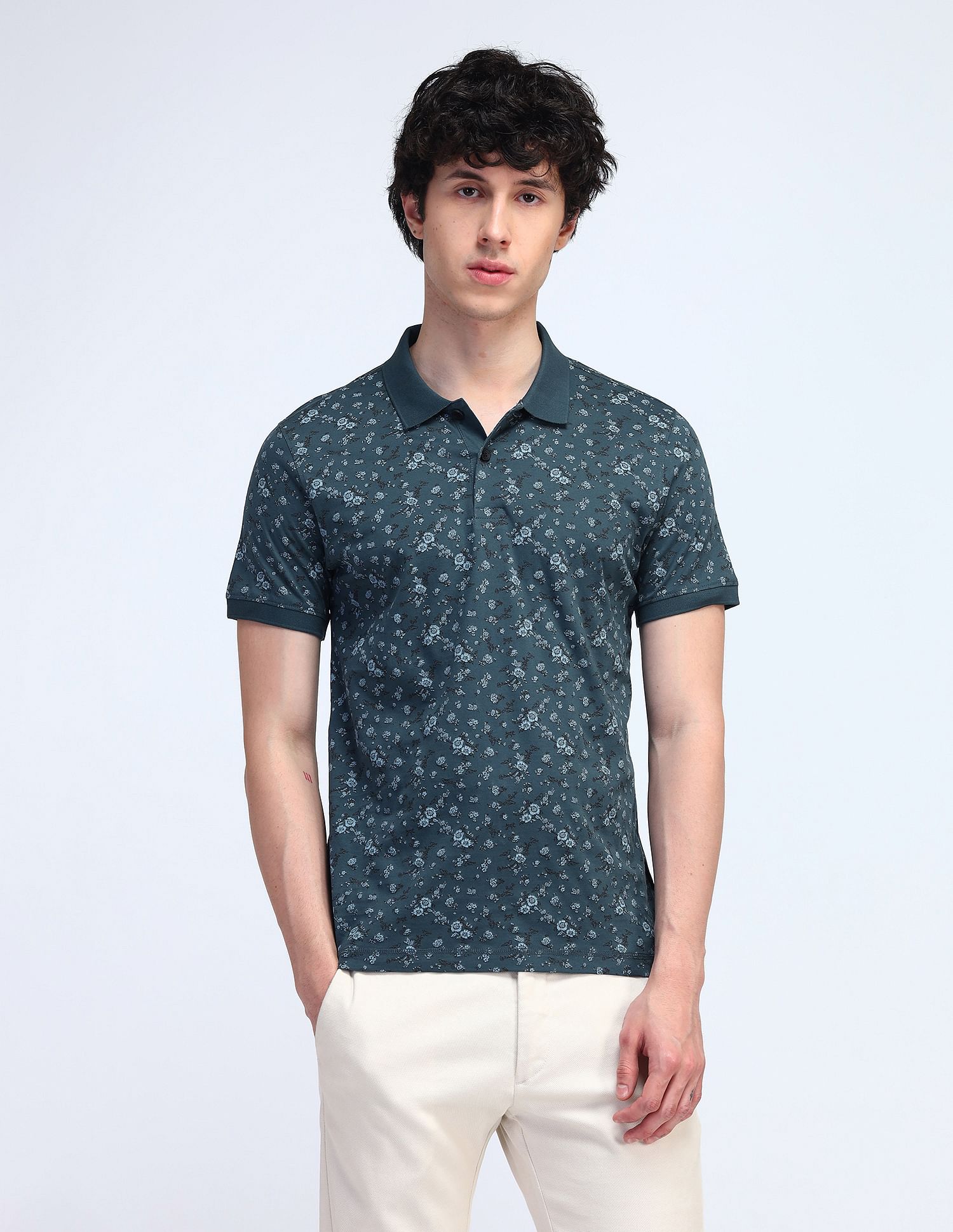 Flying Machine Cotton Regular Fit Polo Shirt