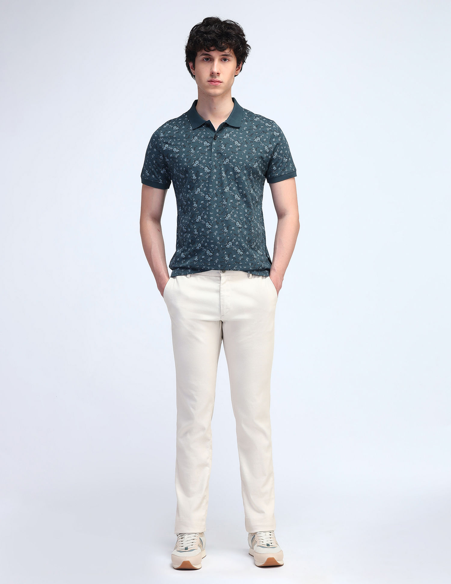 Flying Machine Cotton Regular Fit Polo Shirt