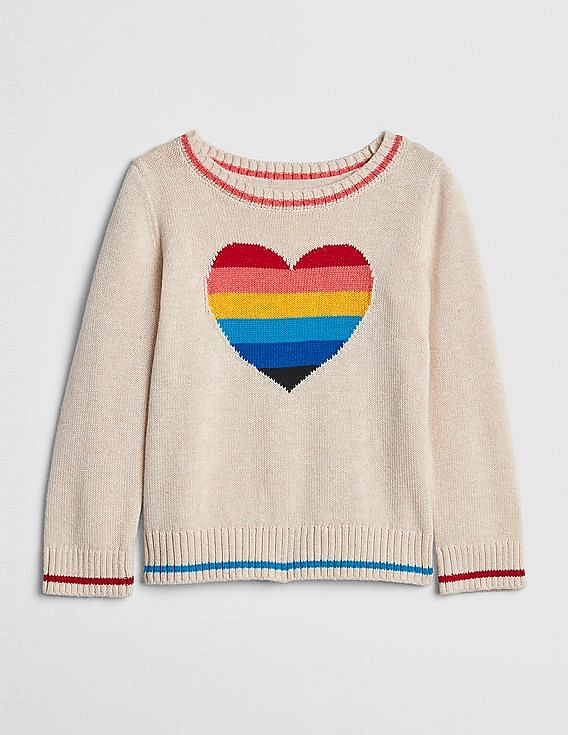 Gap heart hot sale sweater