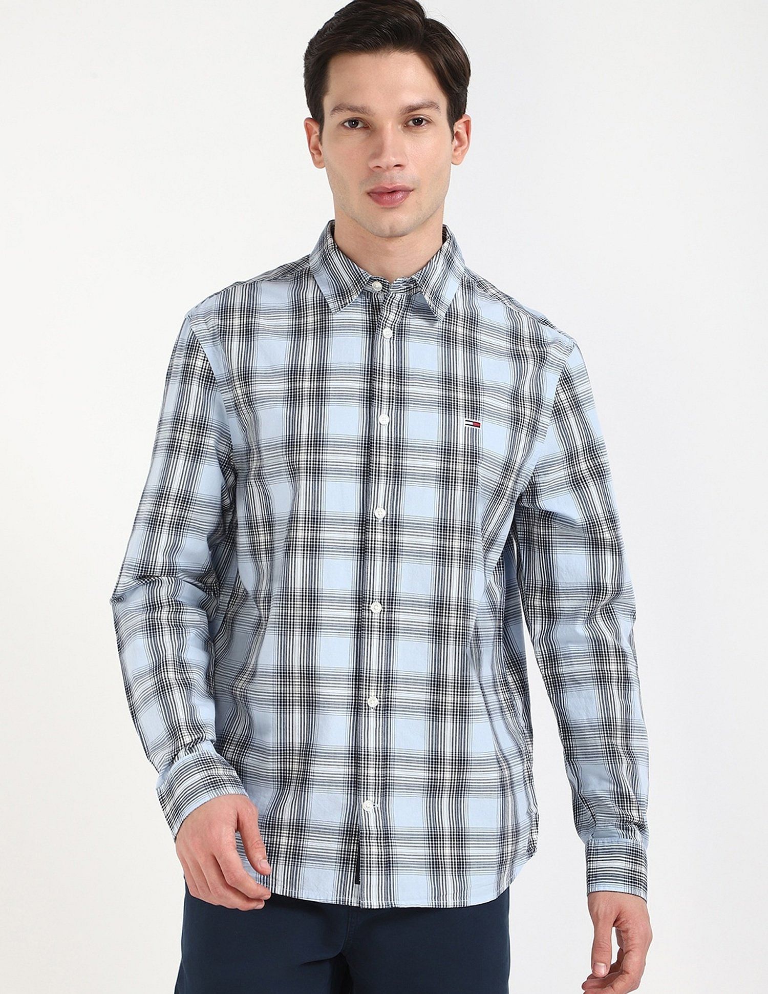 Tommy Hilfiger Checks Regular-Fit Woven Shirt