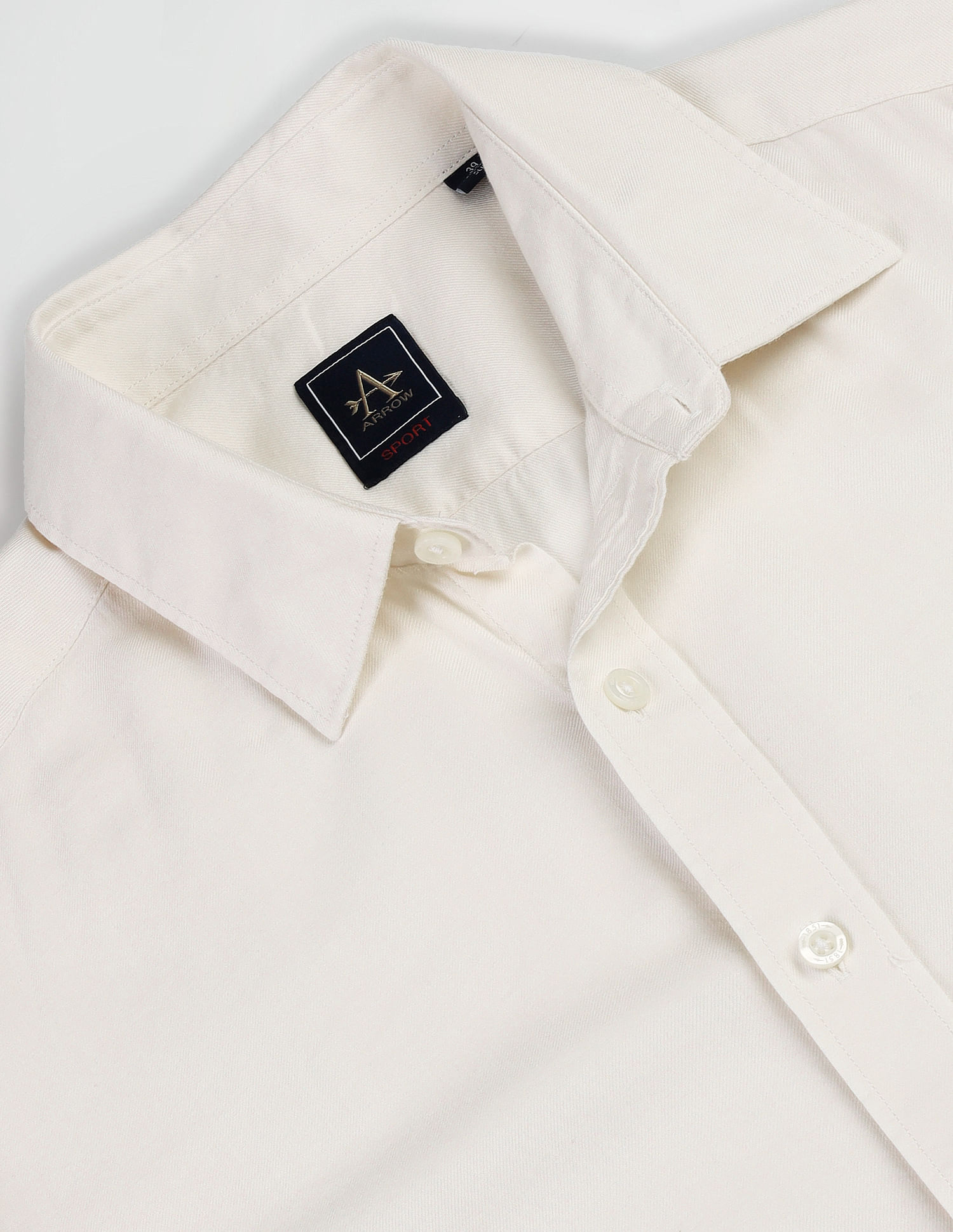Arrow Sports Solid Cotton Shirt