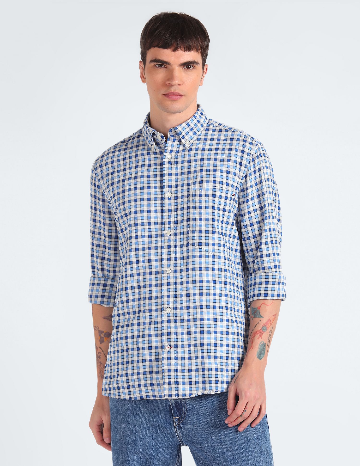 Tommy Hilfiger Pure Cotton Check Shirt