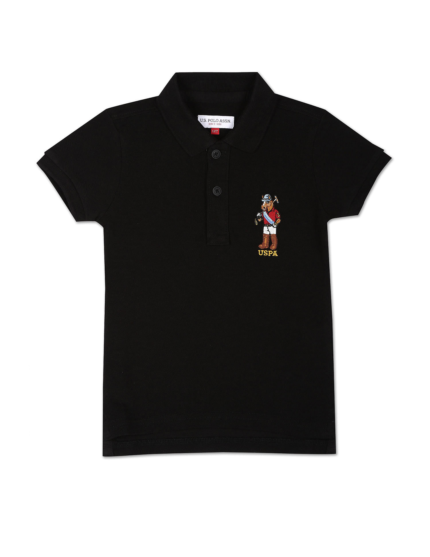 U.S. Polo Assn. Kids Cotton Mascot Polo Shirt