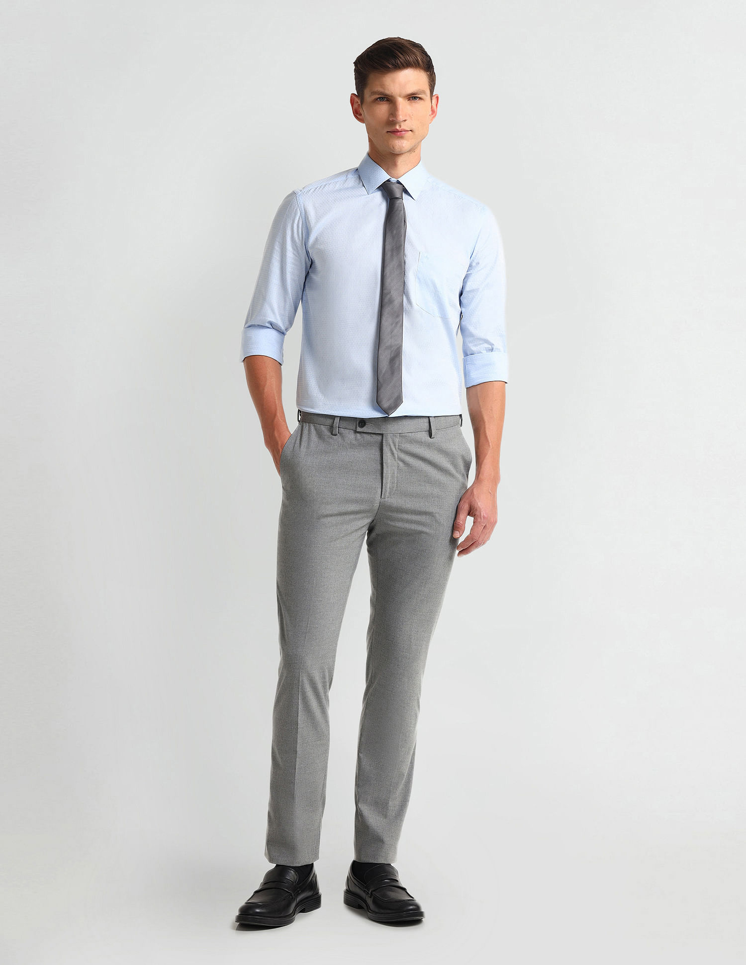 Arrow Manhattan Slim Fit Dobby Shirt