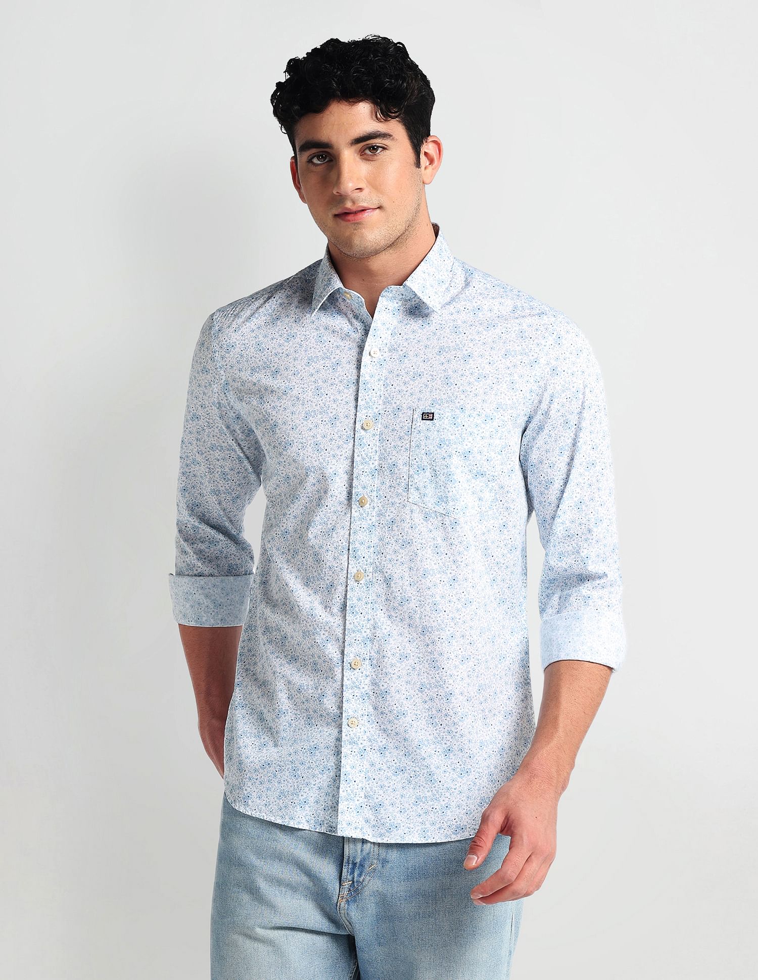 Arrow Sports Slim Fit Floral Shirt