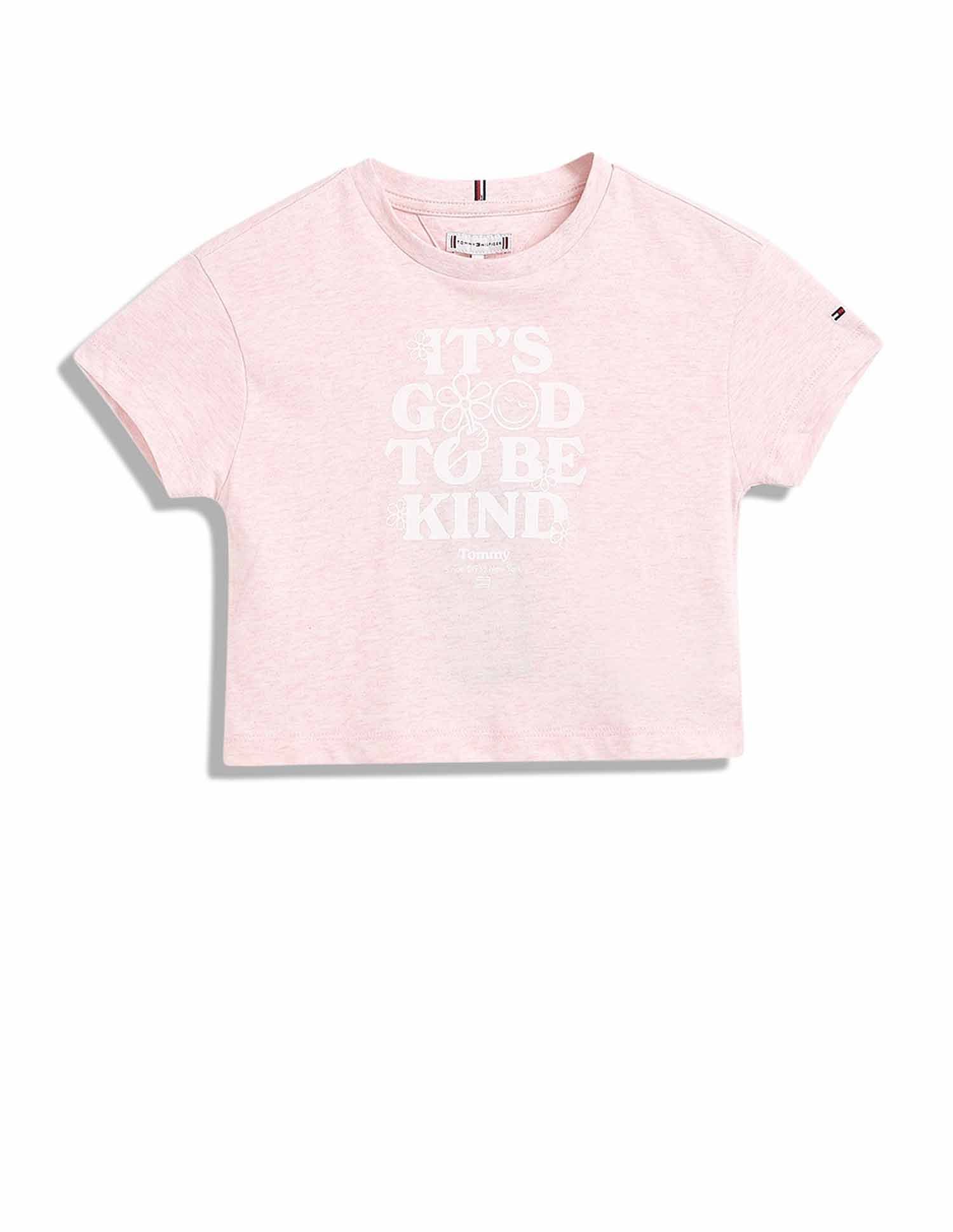 Tommy Hilfiger Kids Girls Graphic Relaxed-Fit Cotton T-Shirt